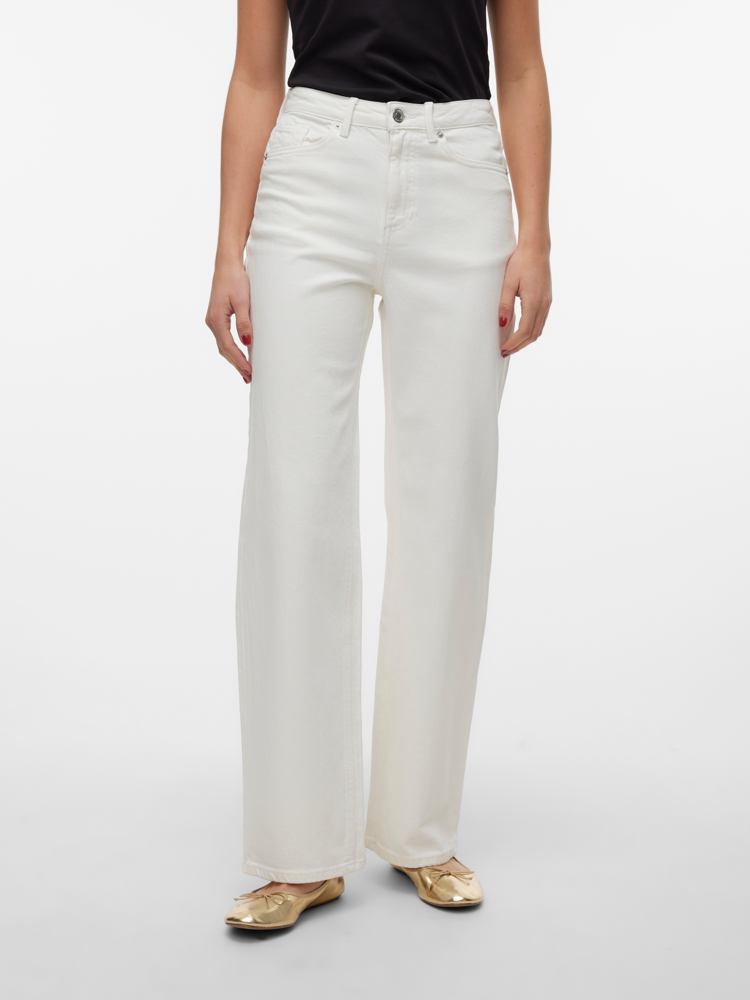 Vero Moda High-waist-Jeans »VMTESSA HR WIDE JEANS COLOR GA NOOS« mit Eingrifftaschen