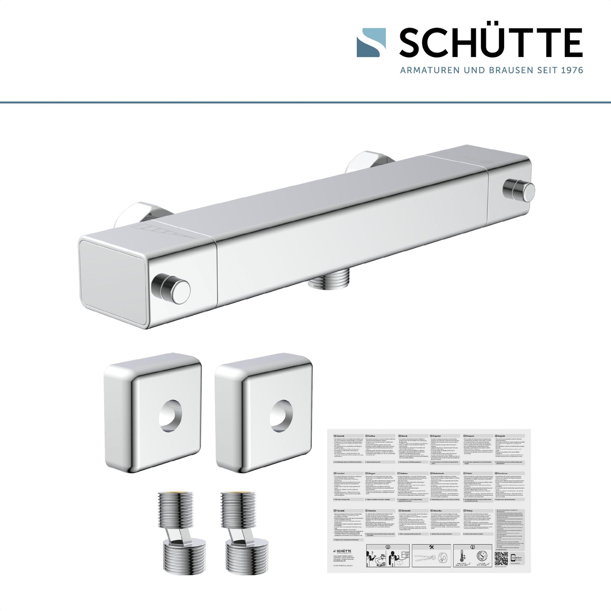 Schütte Duscharmatur »Signo« mit Thermostat, Mischbatterie Dusche, Duschthermostat in Chrom