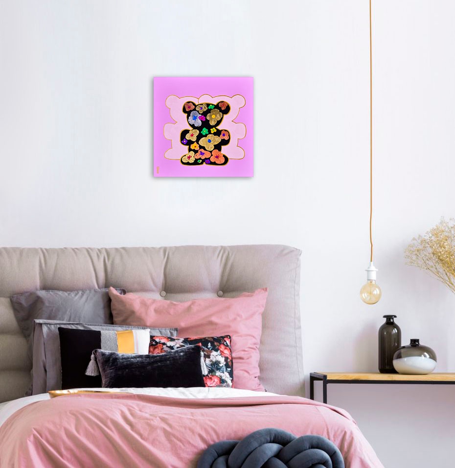 queence Tableau sur toile »Bears VII« 1 cuis tlg. Premium-Leinwandstoff, Handarbeit aus Deutschland