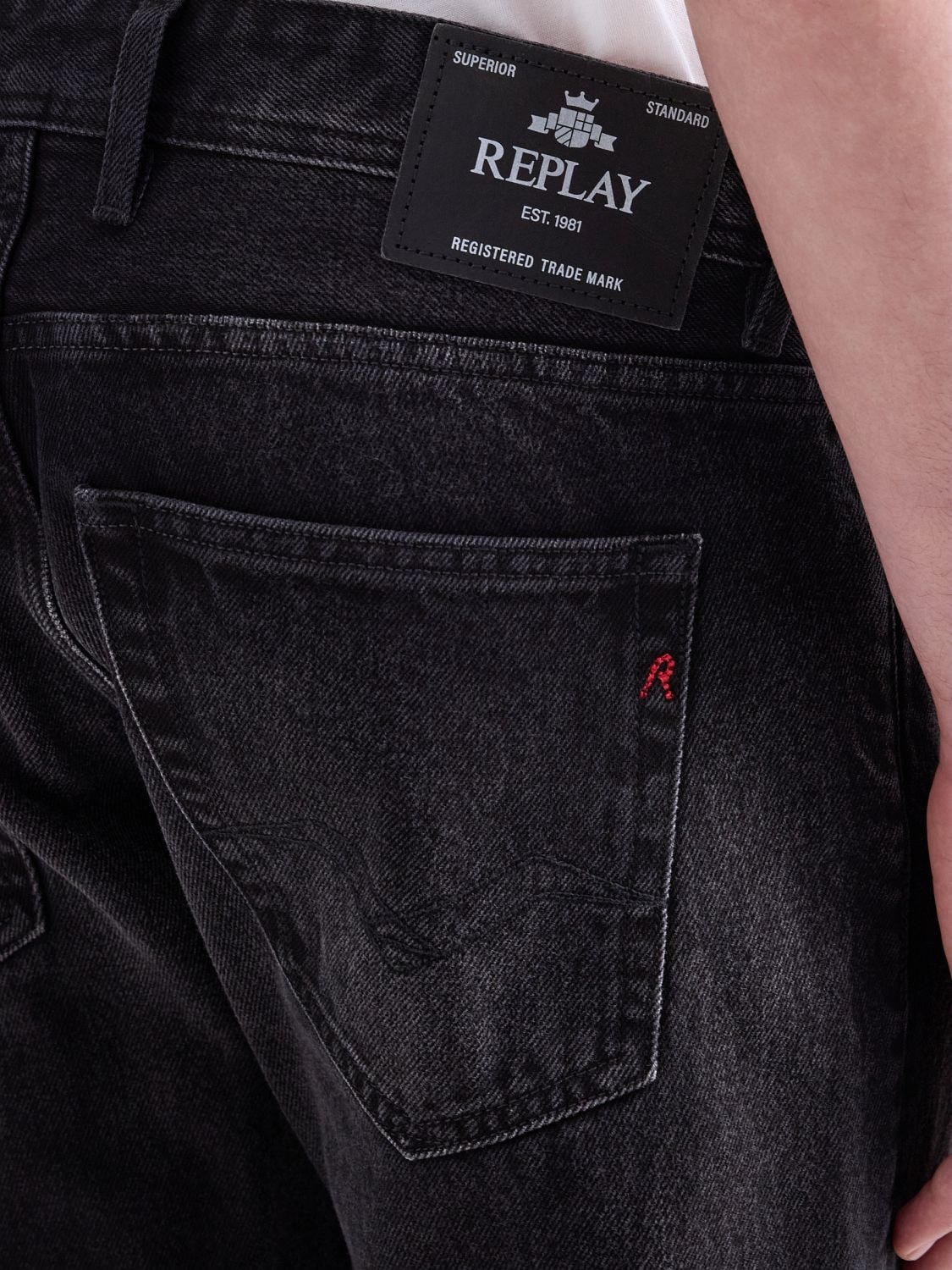 Replay Jeans droit »GROVER« en plusieurs lavages différents, avec stretch