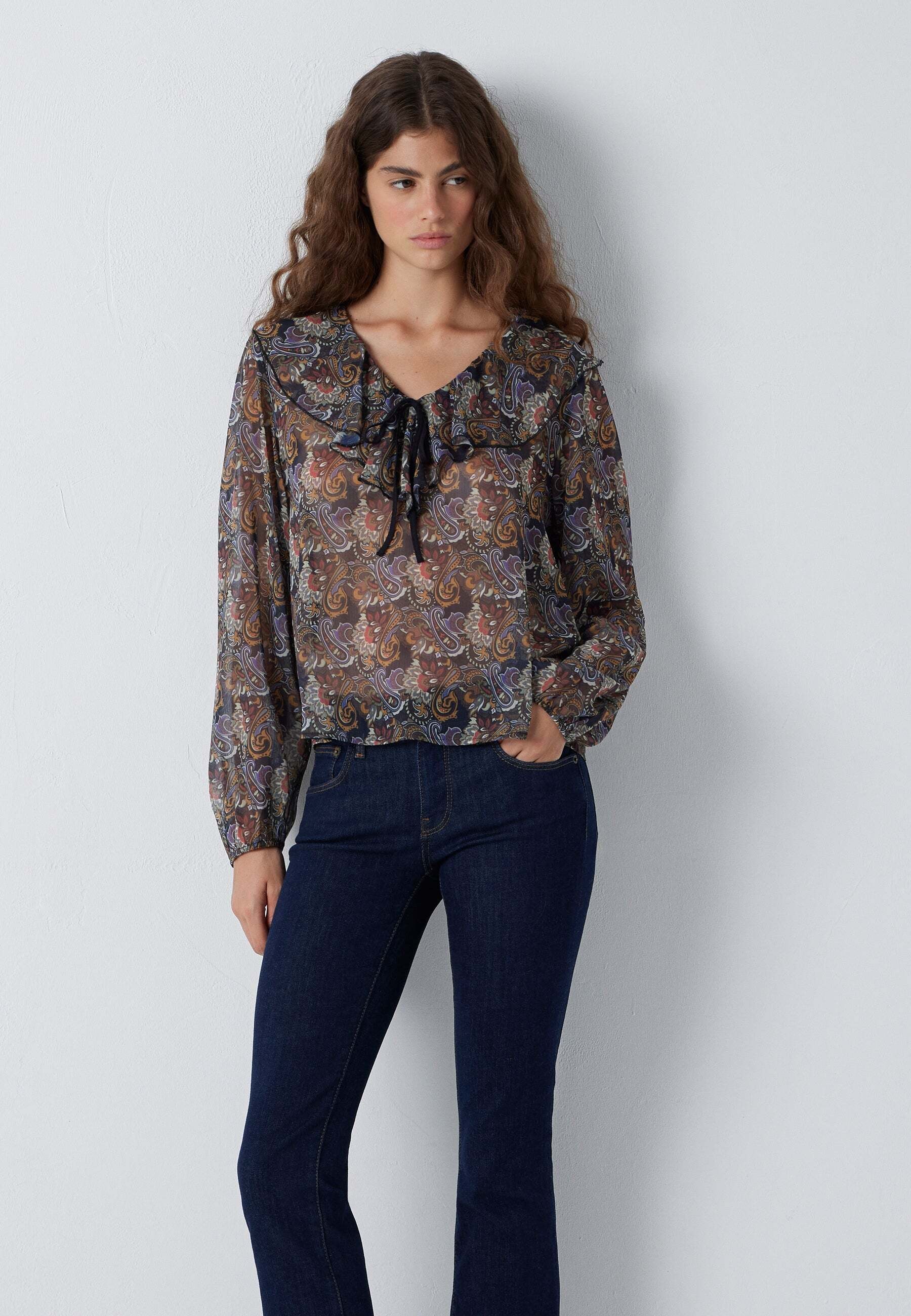 Mavi Blouse à manches longues »Mavi Langarmbluse Paisley«