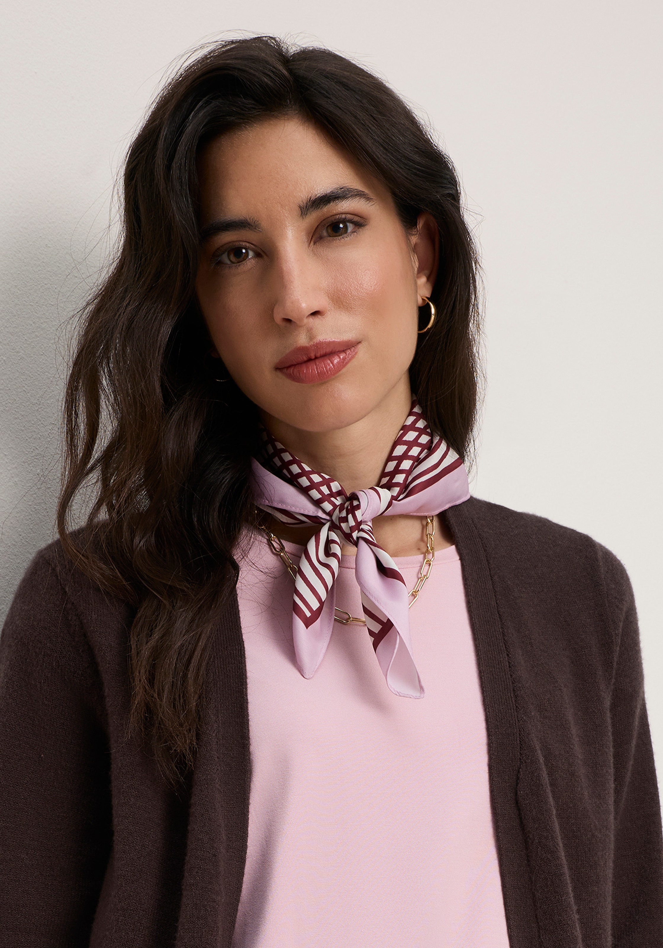 Laura Scott Foulard nicki Avec design graphique tendance en optique cercle