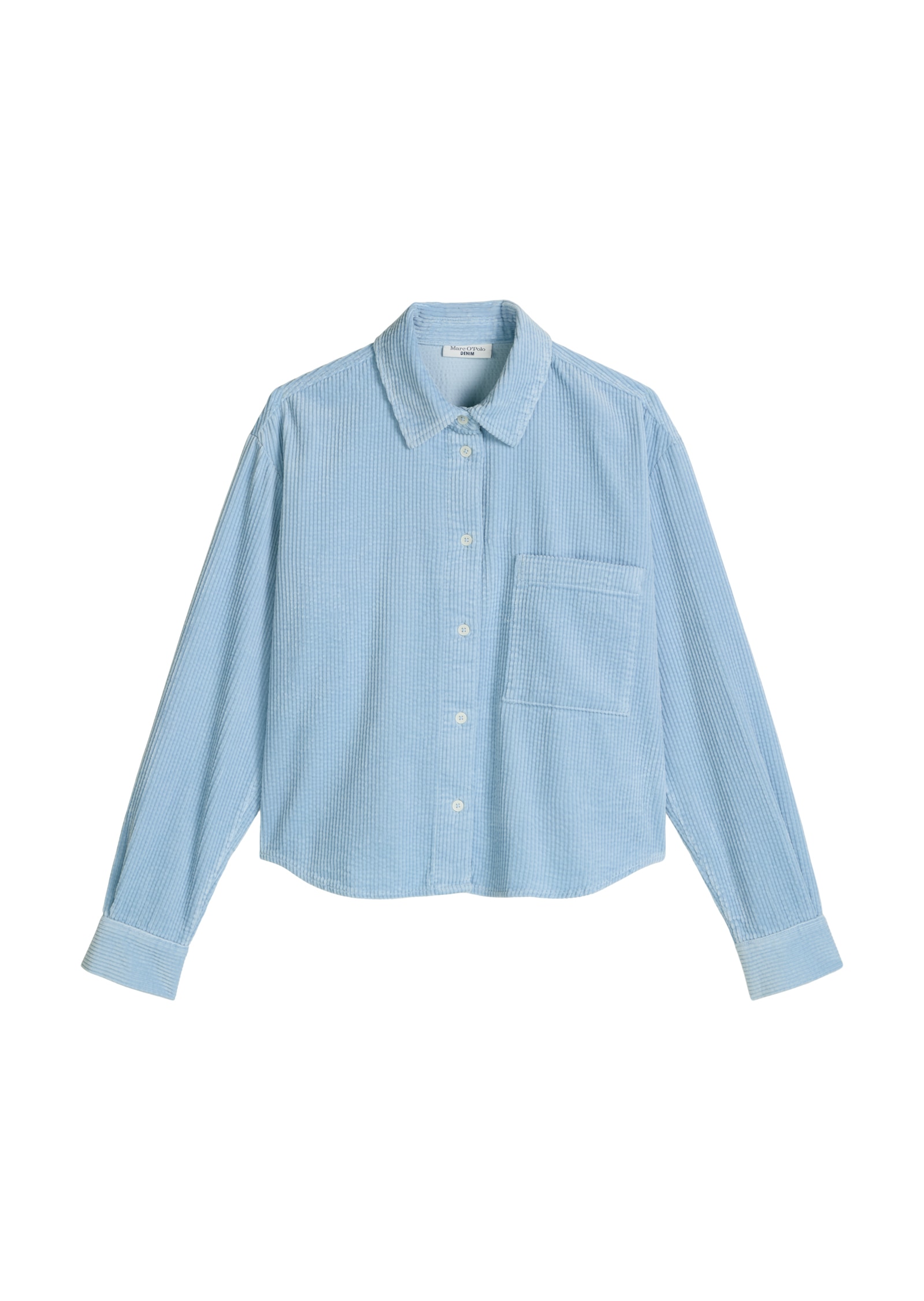 Marc O'Polo DENIM Langarmbluse Cordbluse loose fit mit lässiger Bubble-Struktur