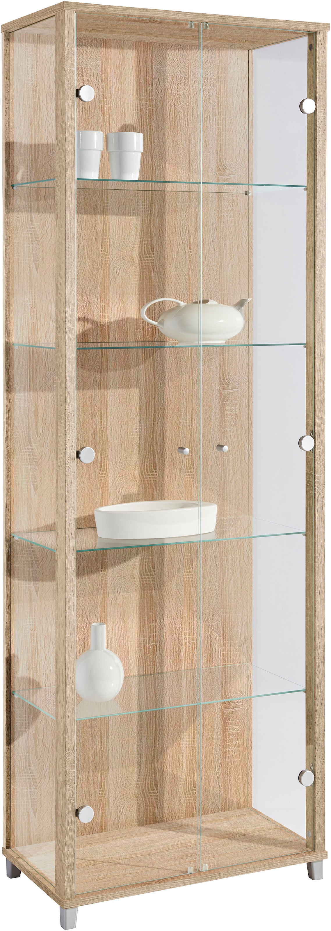 fif möbel Vitrine »OPTIMA« Standvitrine, Vitrinenschrank, Glasvitrine, Sammlervitrine