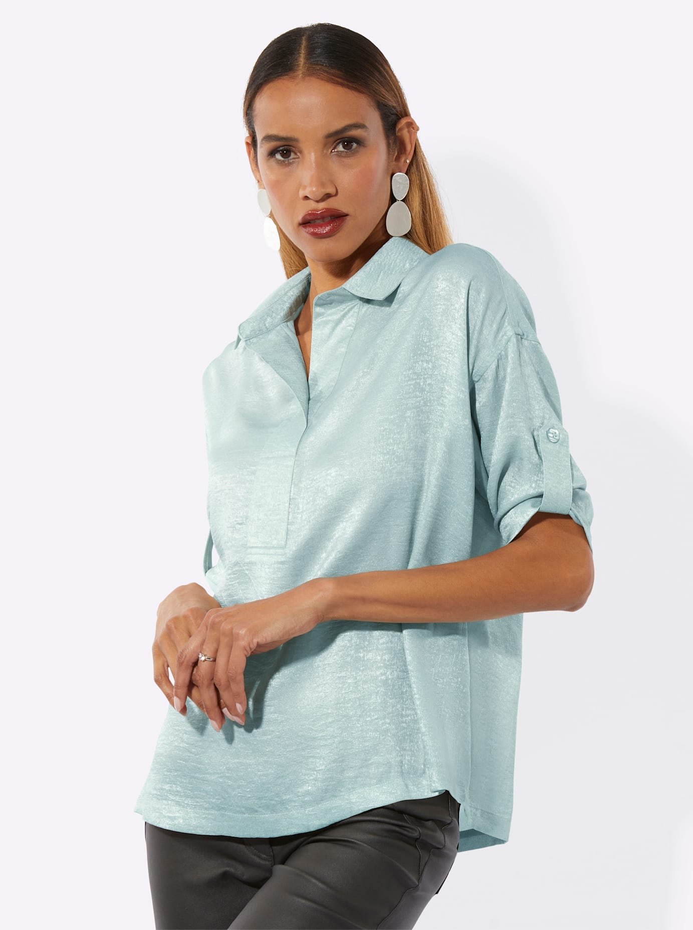 creation L Satinbluse