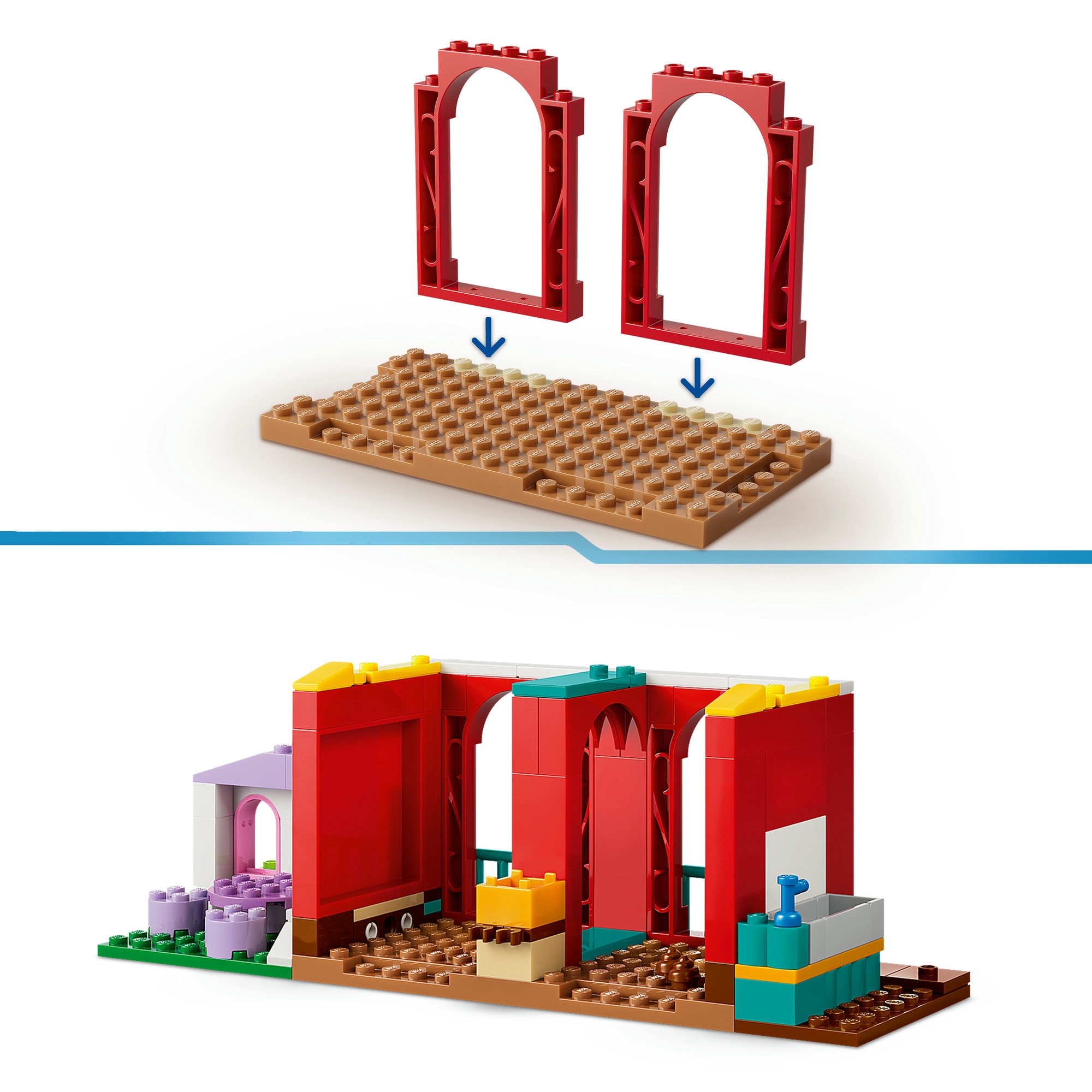 LEGO® Konstruktionsspielsteine »Blazes Pferderanch (43304), LEGO Disney Pixar«