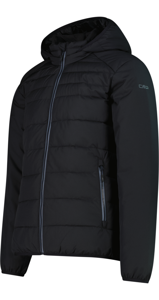 CMP Veste matelassée »MAN JACKET SNAPS HOOD« avec capuche Avec capuche amovible, en polyester