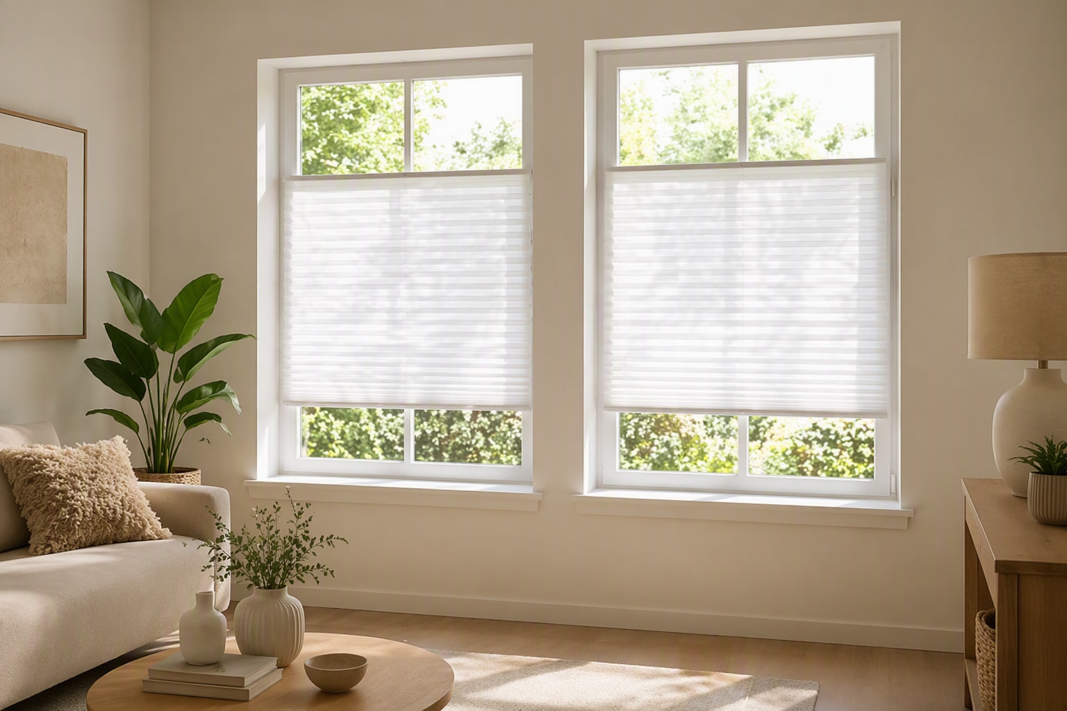 GOODproduct Plissé »LAHOLM« protection contre la lumière Aucun perçage requis sous tension Dimensions fixes, meilleur vendeur avec plus de 4000 avis, pour fenêtres et portes
