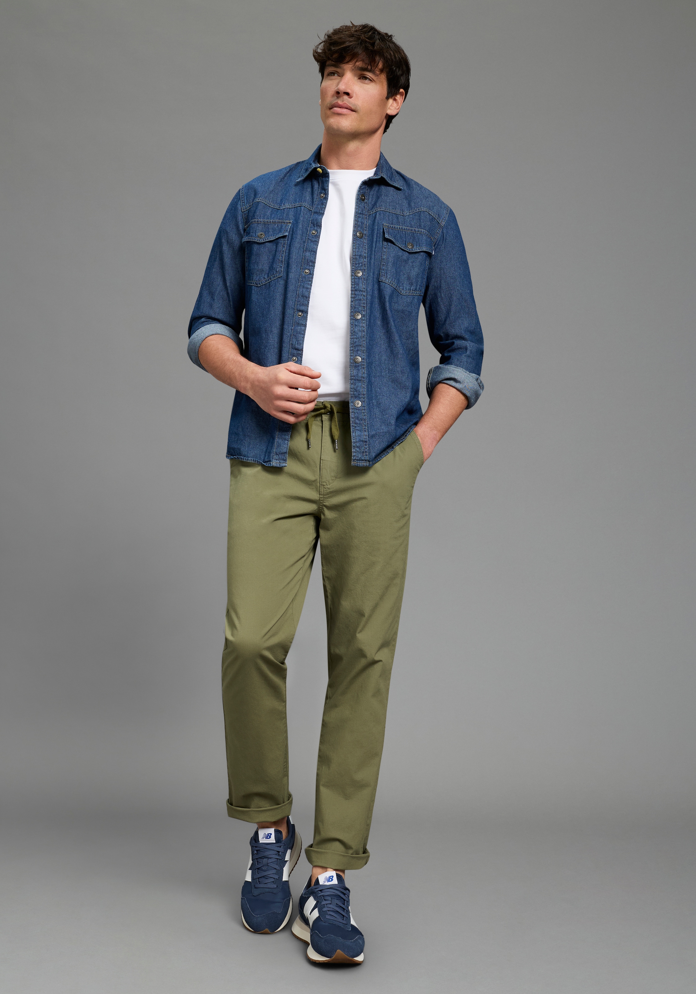 Bruno Banani Schlupfhose  aus Alpaka und Elasthan, gerades Bein