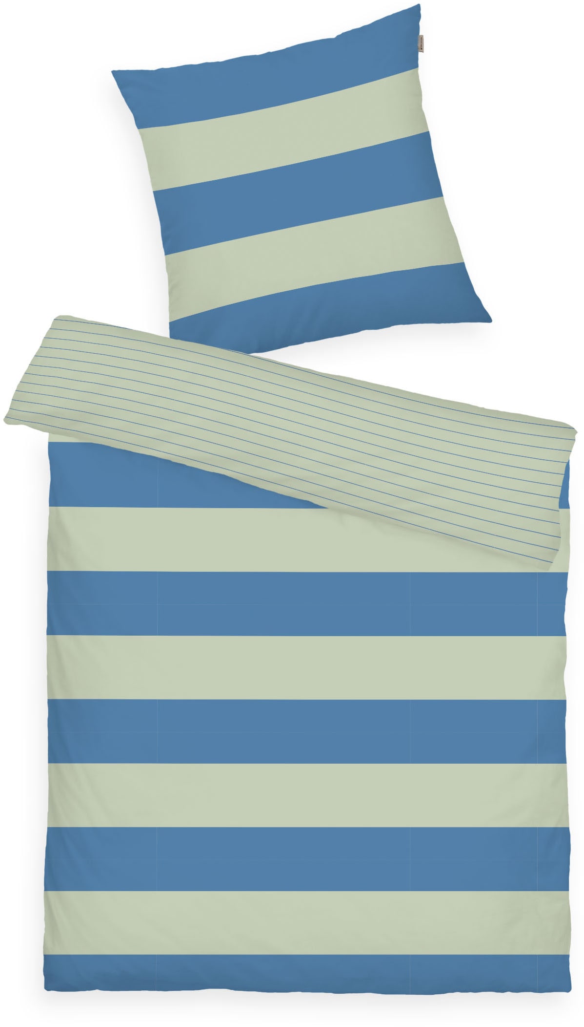 TOM TAILOR HOME Bettwäsche »BOLD STRIPES in Gr. 135x200cm, 155x220cm oder 200x220cm« 2 Stk. new bedroom, mit farbigem Markenreissverschluss
