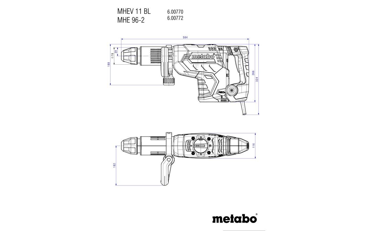 metabo Bohrhammer »MHEV11BL«