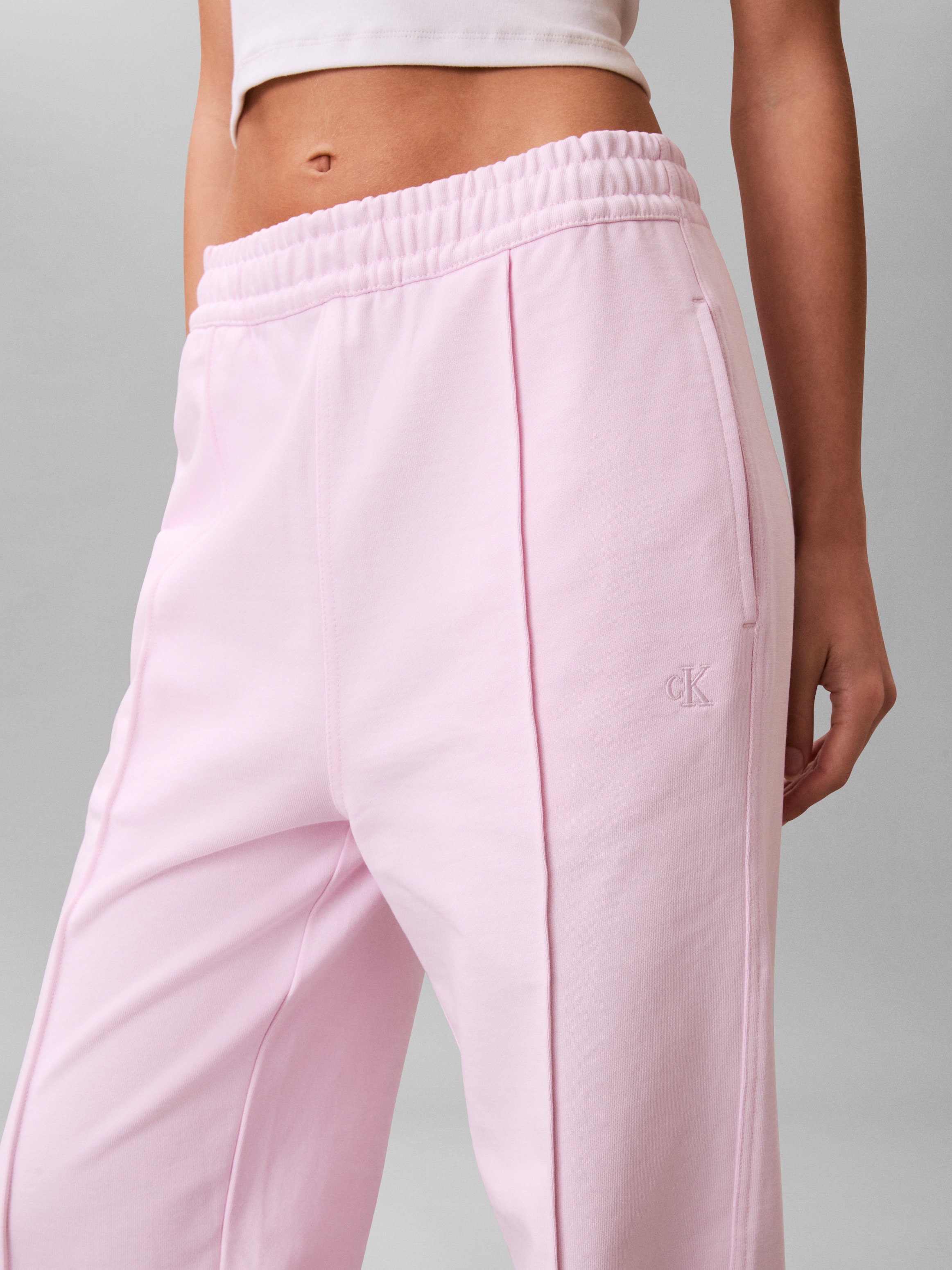 Calvin Klein Jeans Pantalon sweat  elastischer Bund, gerade Passform, Bundfalte