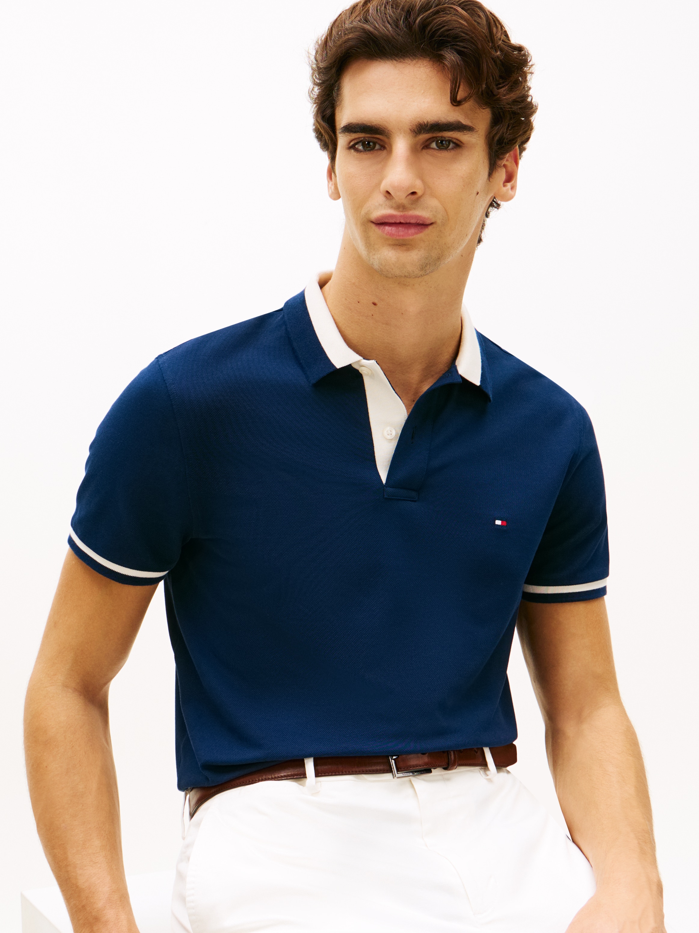 Tommy Hilfiger Polo »CONTRAST COLLAR BLOCK« Regular fit mit Polokragen