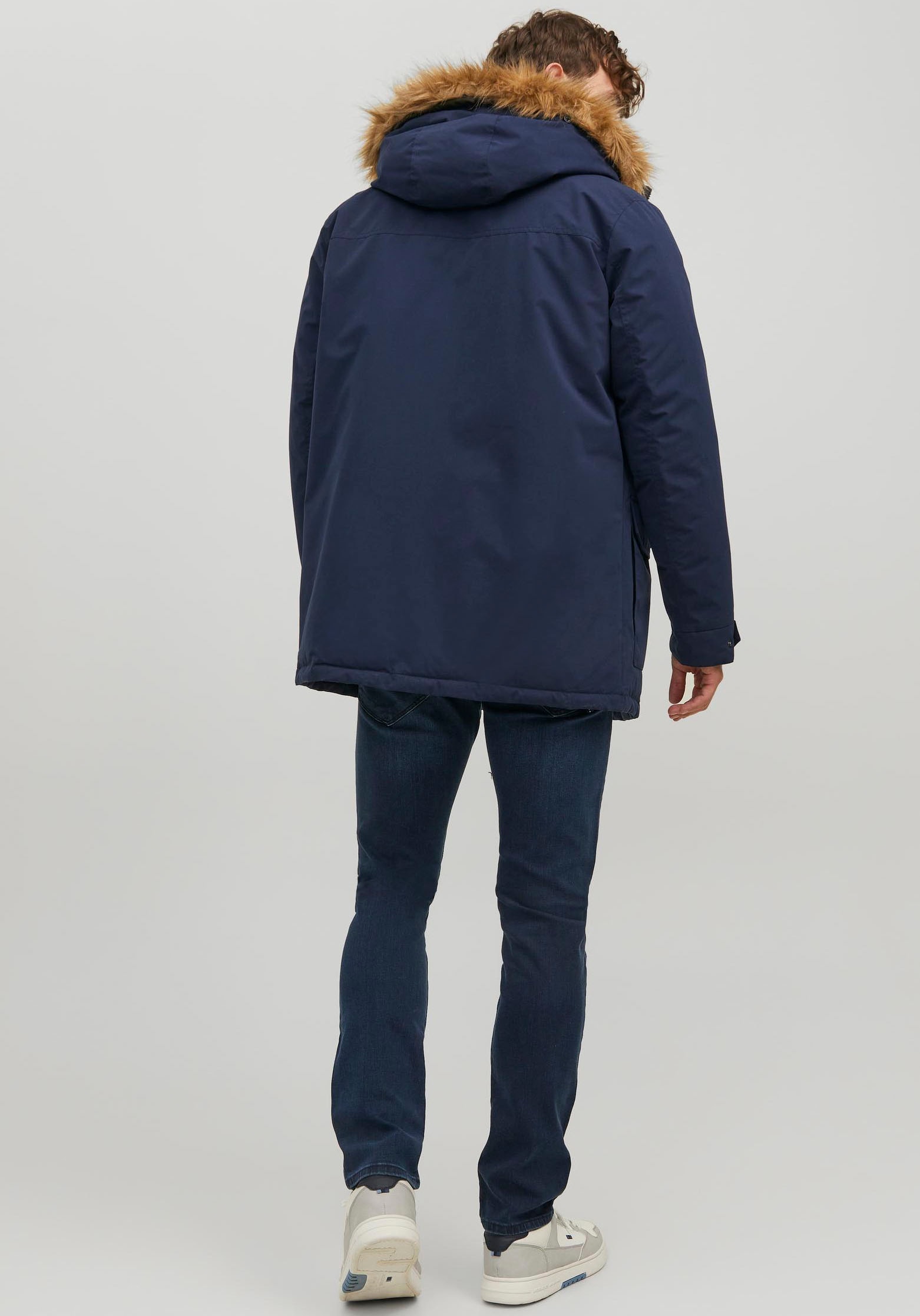 Jack & Jones Jeans slim »JJIGLENN – Slim-Fit-Jeans mit niedriger Leibhöhe« Used, modisch, slim fit, Denim/Jeans