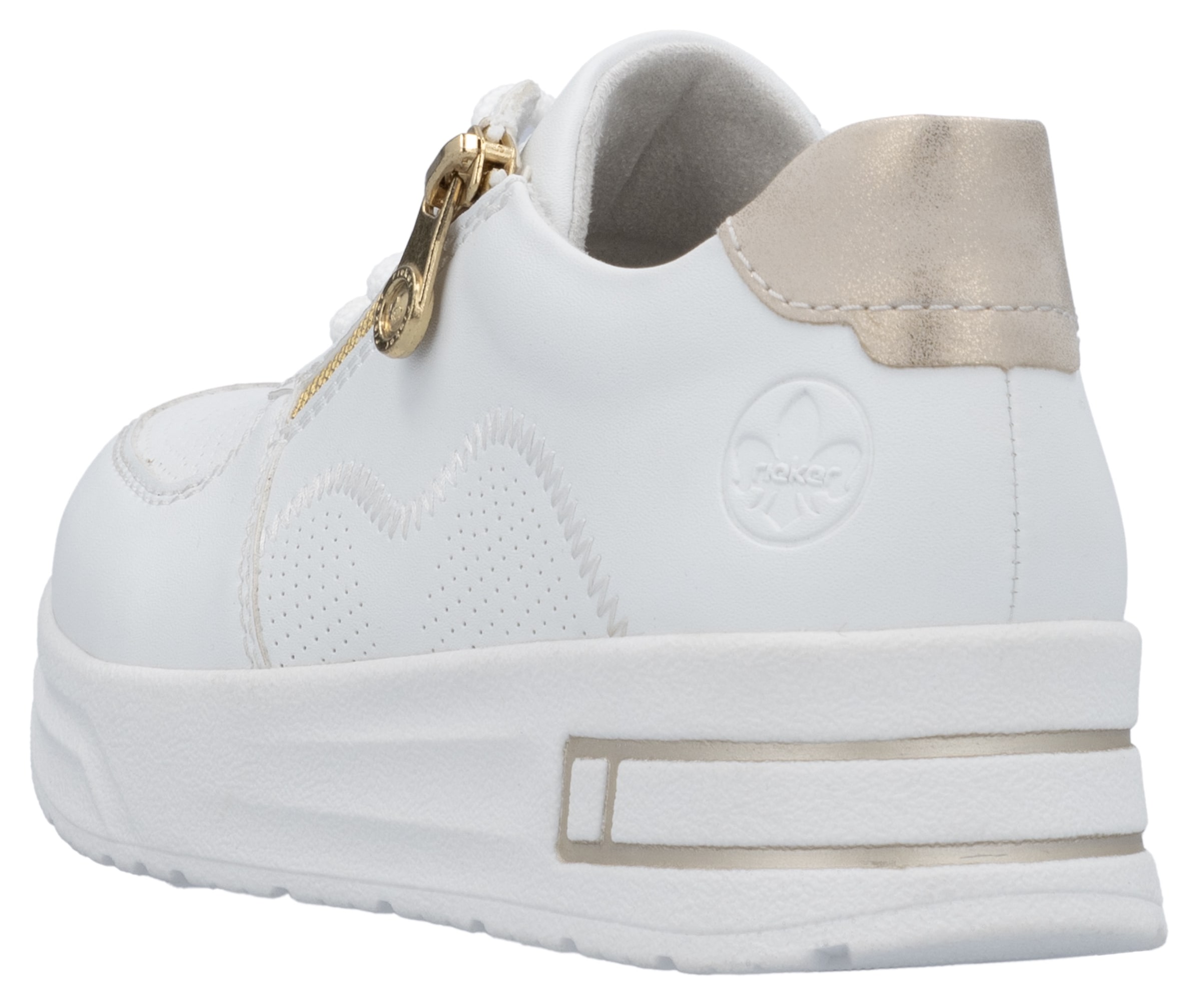 Rieker Baskets à plateforme  , Halbschuh, Schnürschuh, Freizeitsneaker mit Reissverschluss