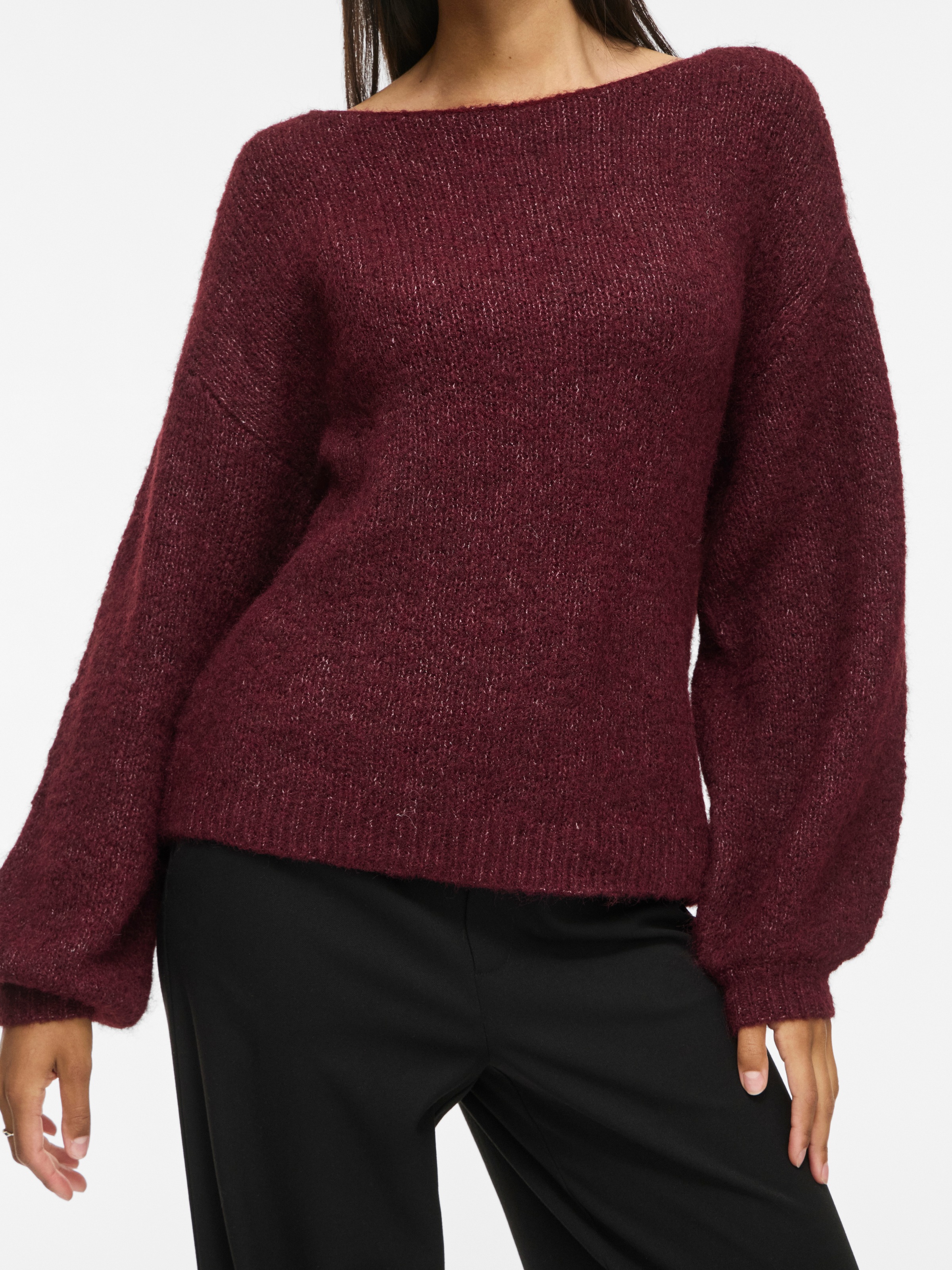 Vila Pull en tricot »VIMARLEY L/S KNIT PULLOVER- NOOS« mélange de matériaux, coupe régulière