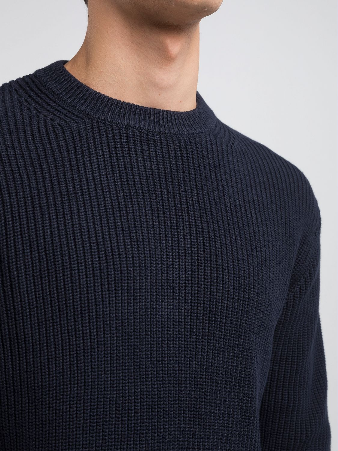 Replay Pull en tricot mit Rundhals