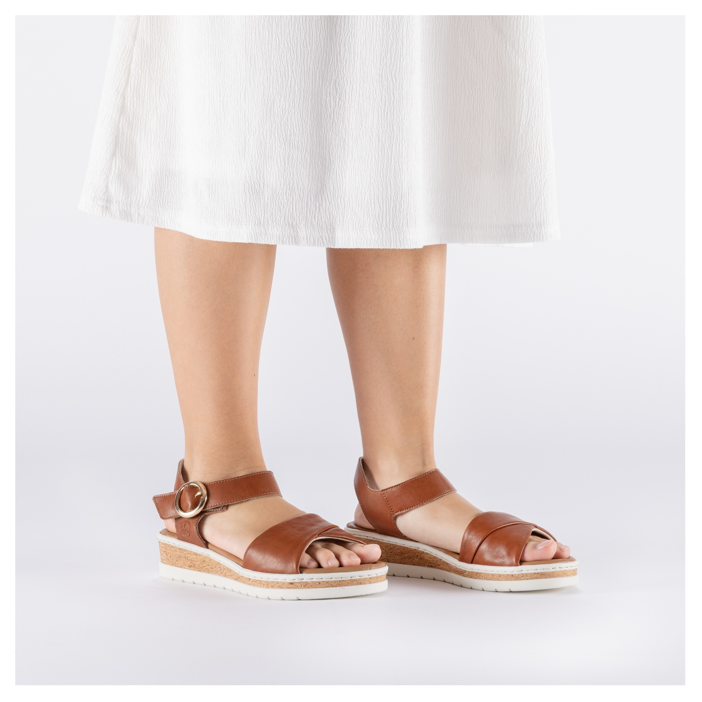 Rieker Sandales compensées  Chaussure d'été, chaussure de vacances, sandale avec scratch