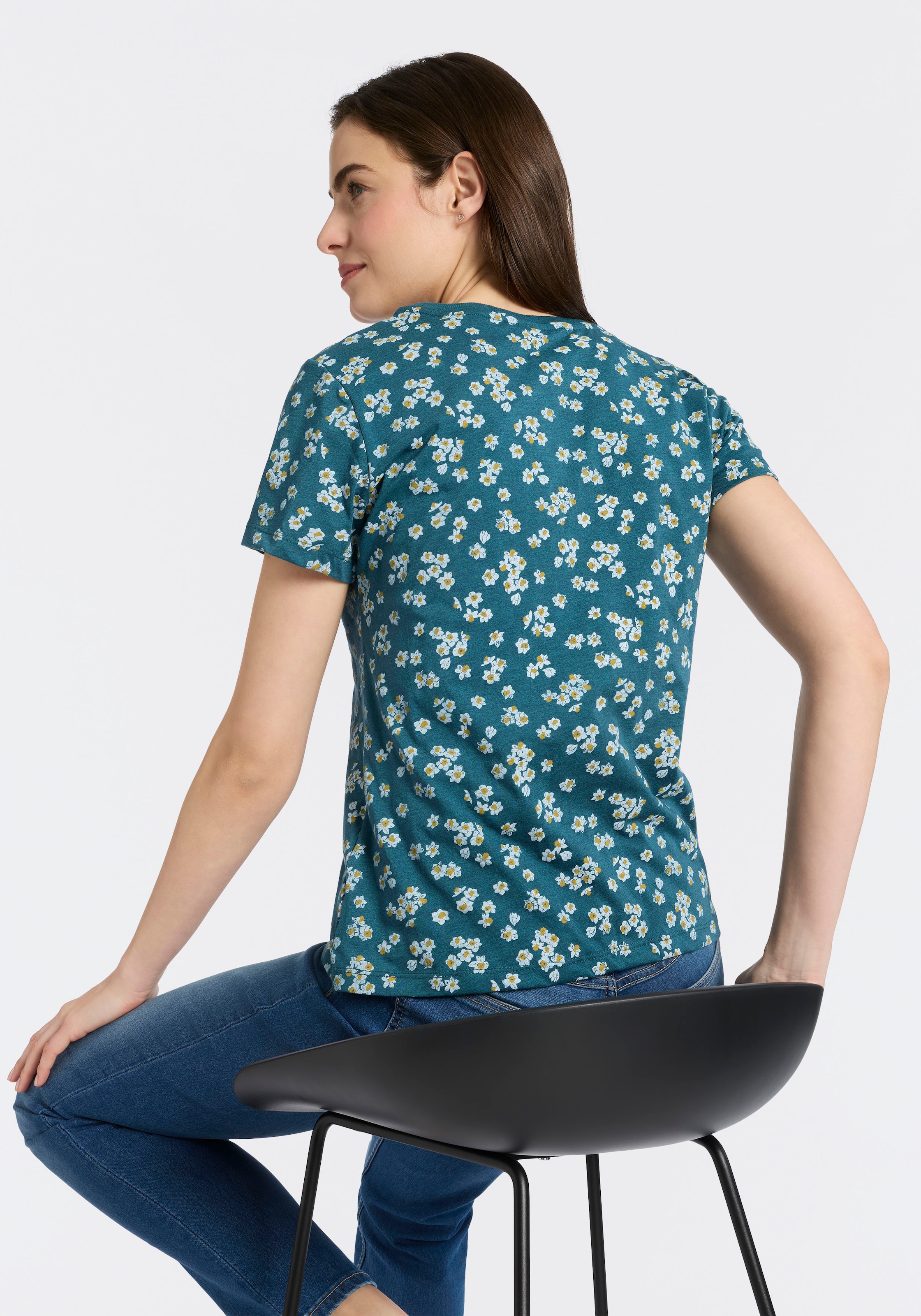 Ragwear T-shirt à manches courtes »MINTTA FLOWER O« mit sommerlichem Print