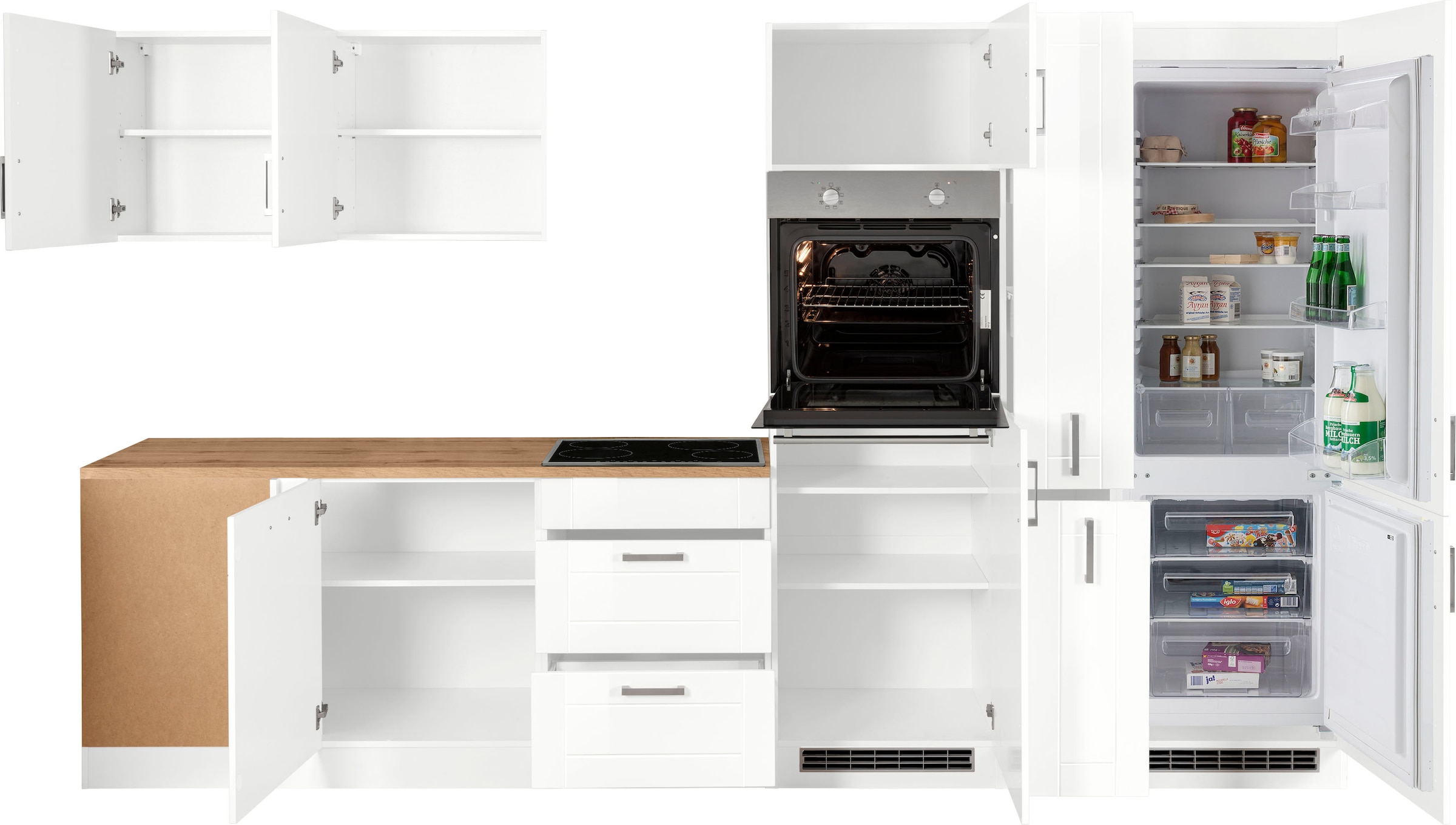 KOCHSTATION Winkelküche »KS-Tinnum« ohne E-Geräte, Stellbreite 240/330 cm