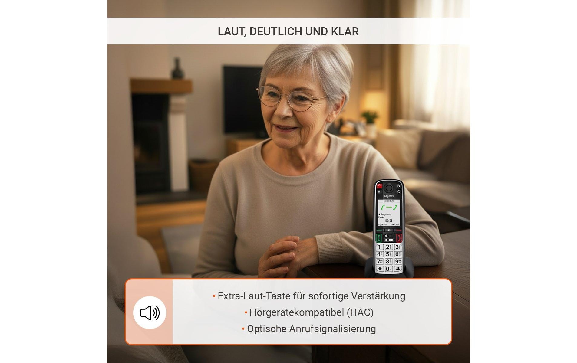 Gigaset Téléphone sans fil DECT »EASY 500« ( )