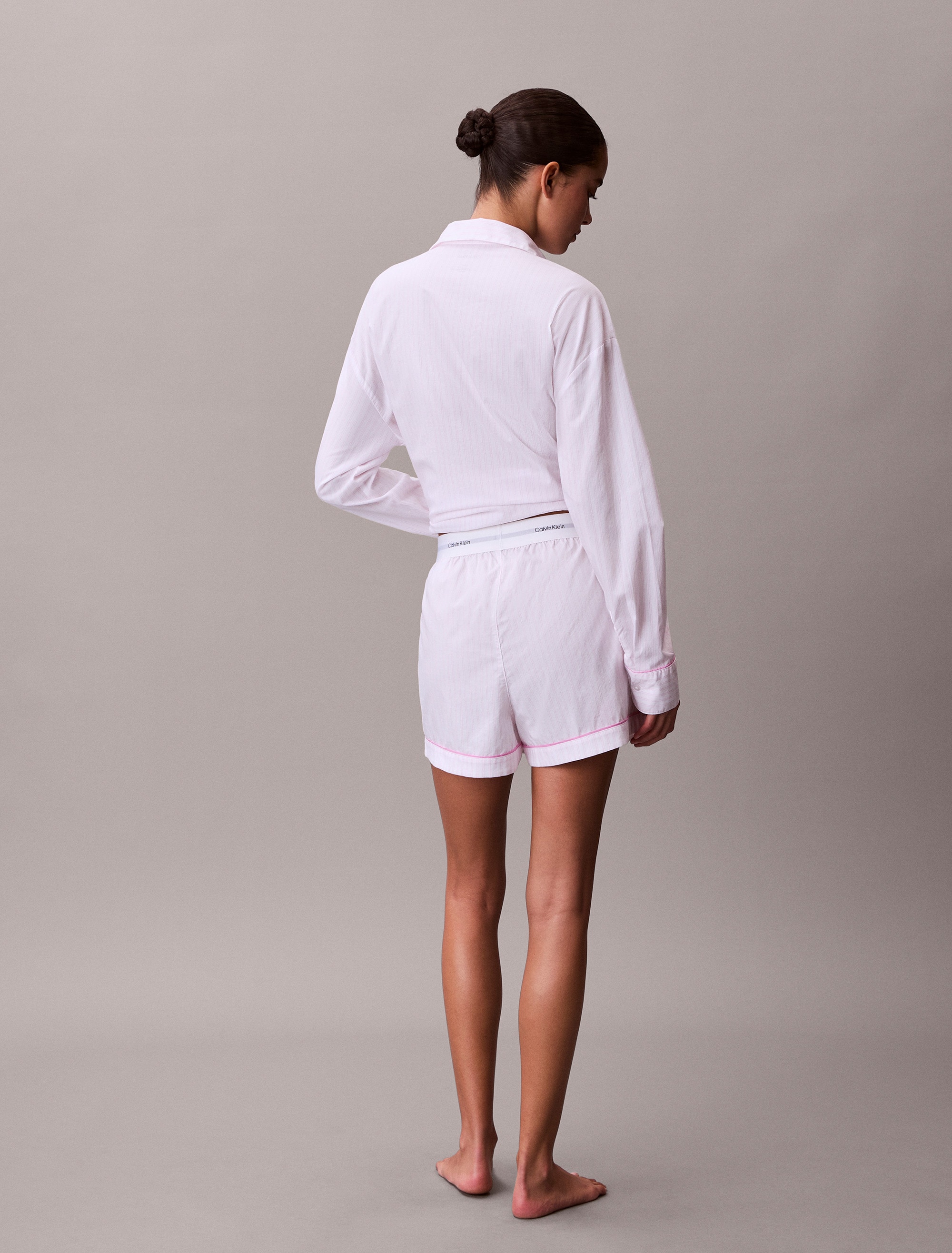 Calvin Klein Underwear Short de nuit »V DAY POPLIN SHORT«  Mit elastischem Bund
