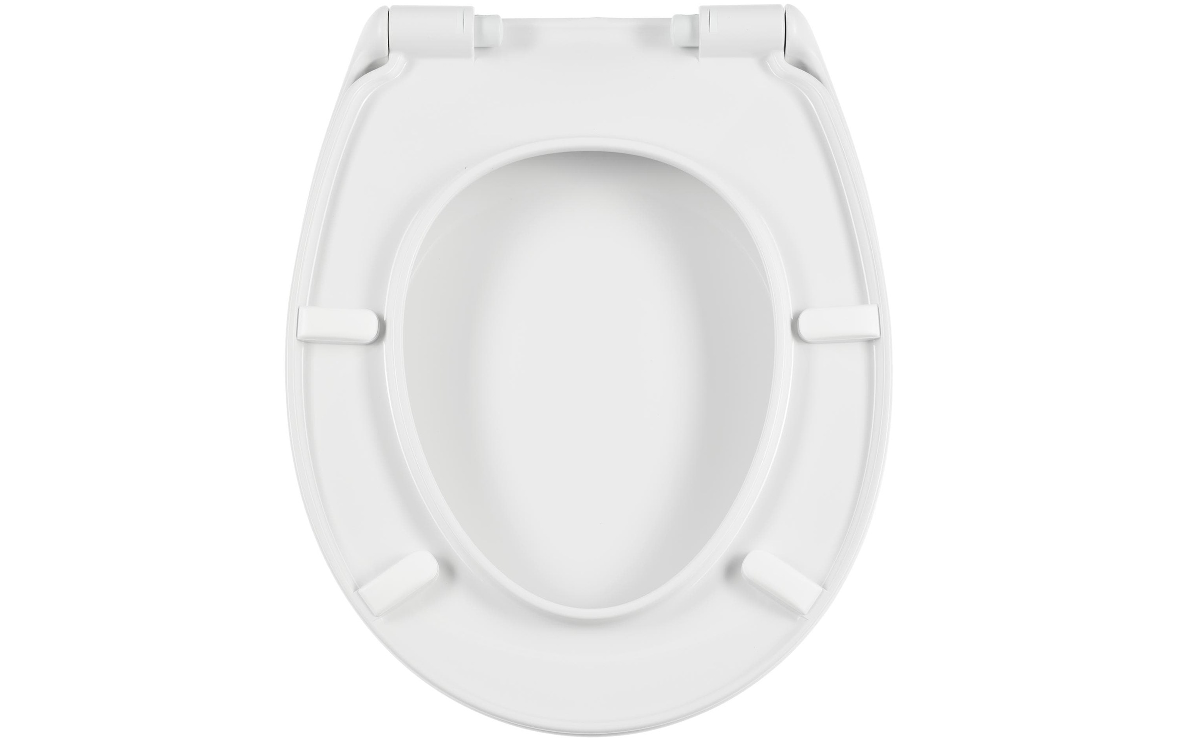 diaqua® Siège de WC »Perca mit Absenkautomatik, Weiss«