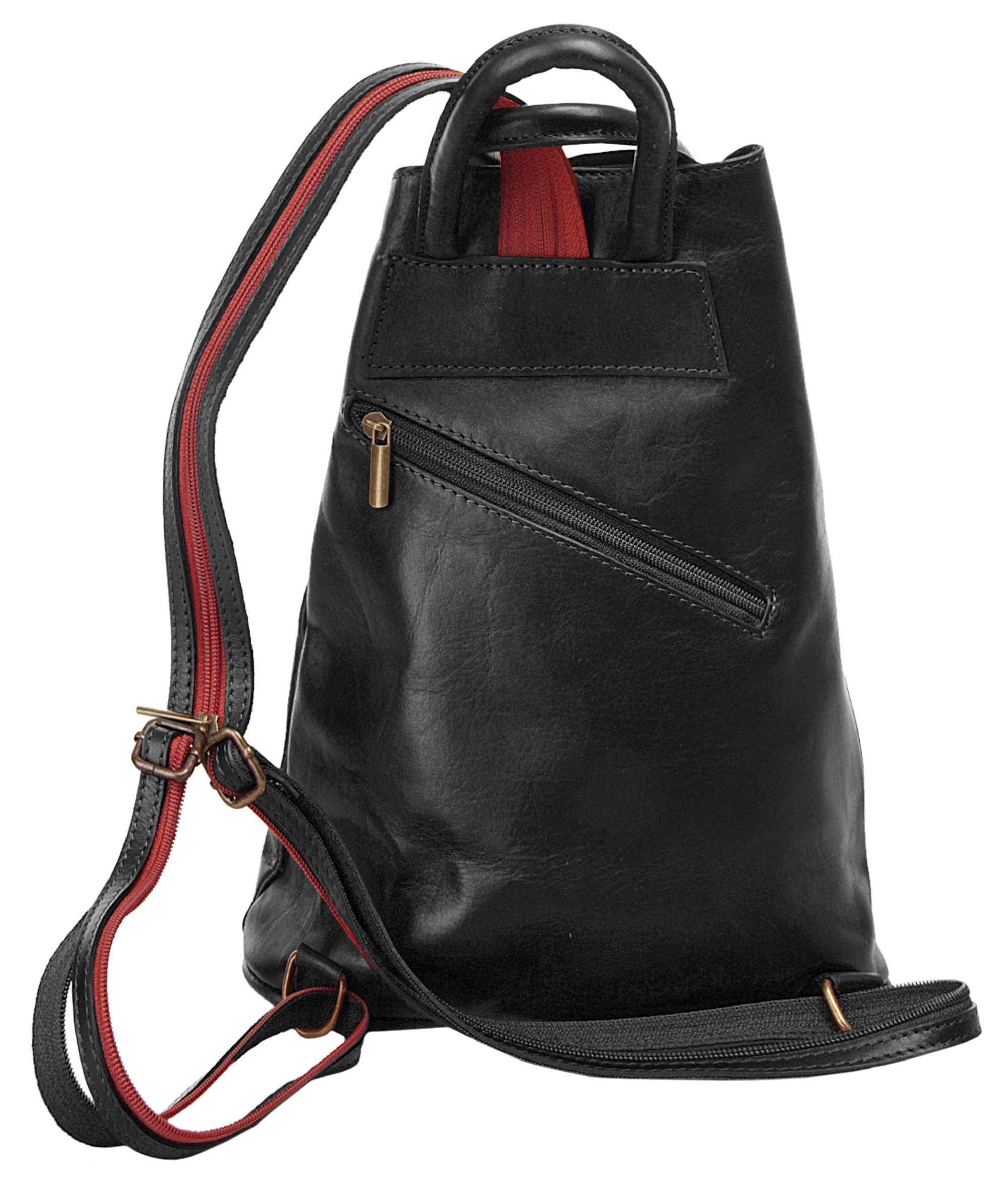 Samantha Look Cityrucksack echt Leder, Made in Italy