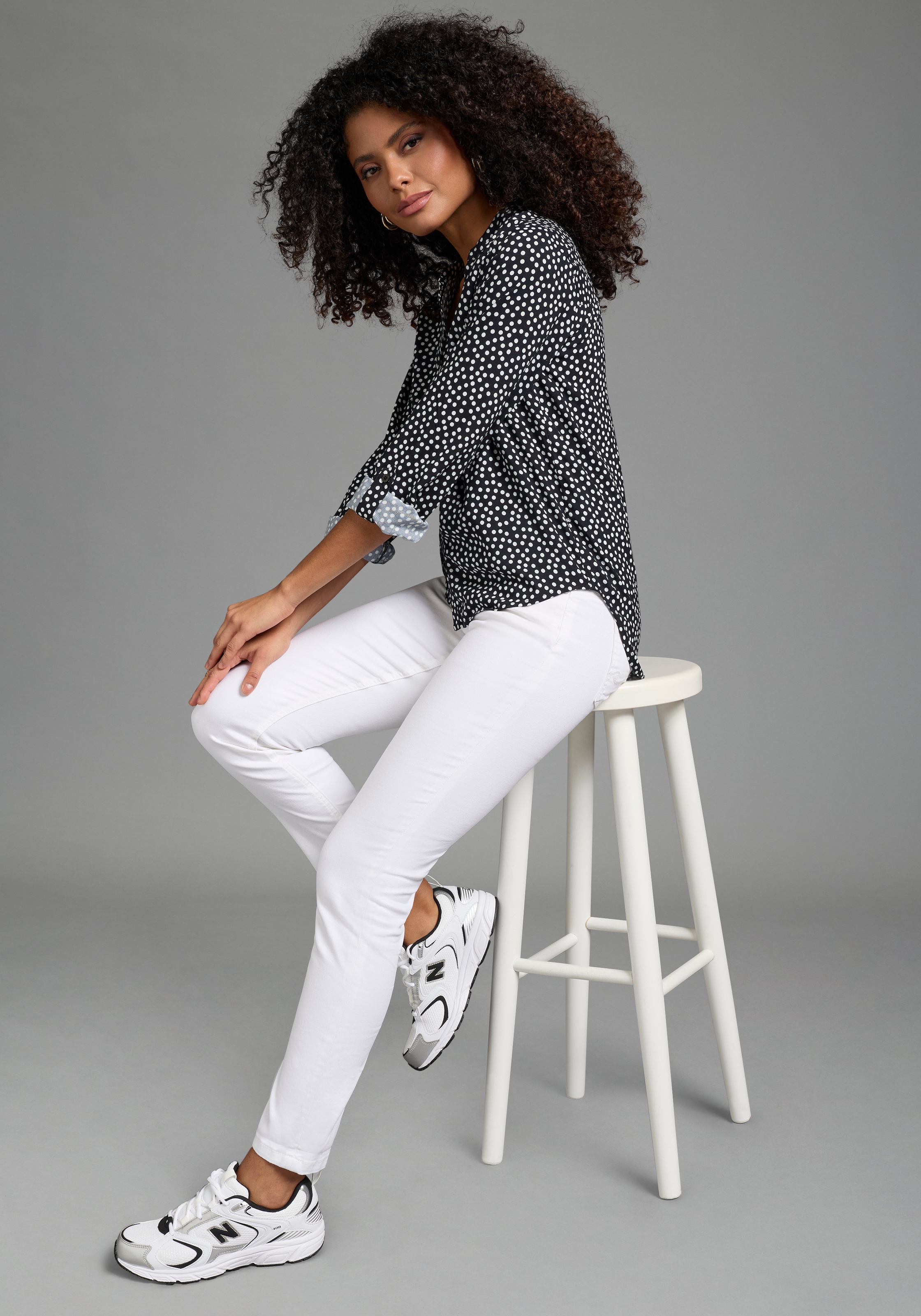 AJC Hemdbluse aus weich fliessender Viskose