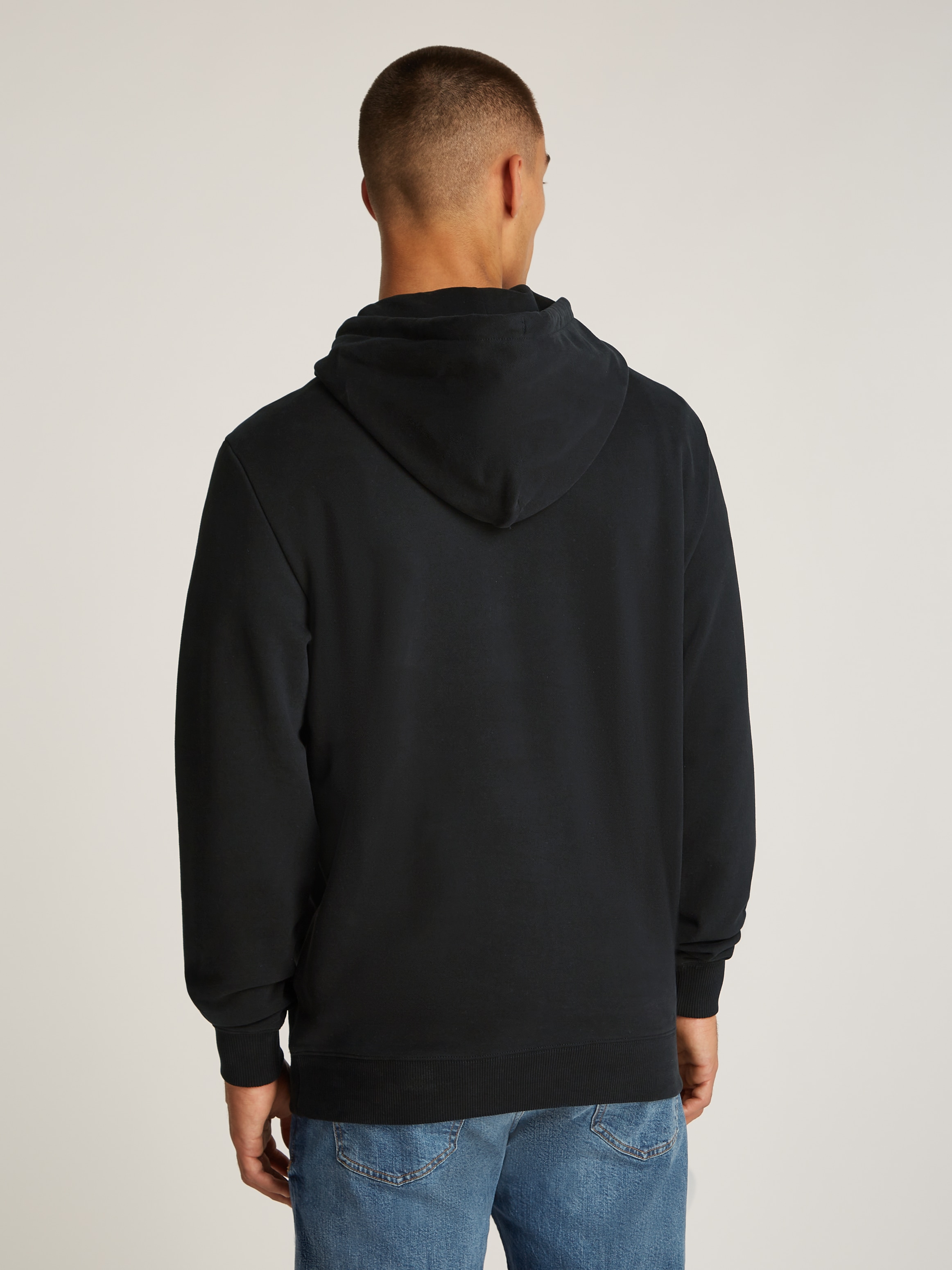 Tommy Jeans Plus Hoodie »TJM REG ENTRY GRAPHIC HOODIE EXT« in Grossen Grössen, Logodruck, Kängurutasche