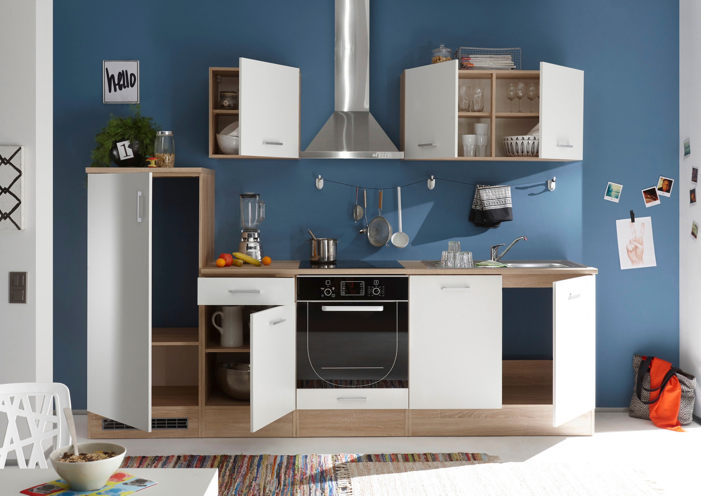 BASIC by Balculina Küchenzeile »Andy« Breite 270 cm, wahlweise mit E-Geräten