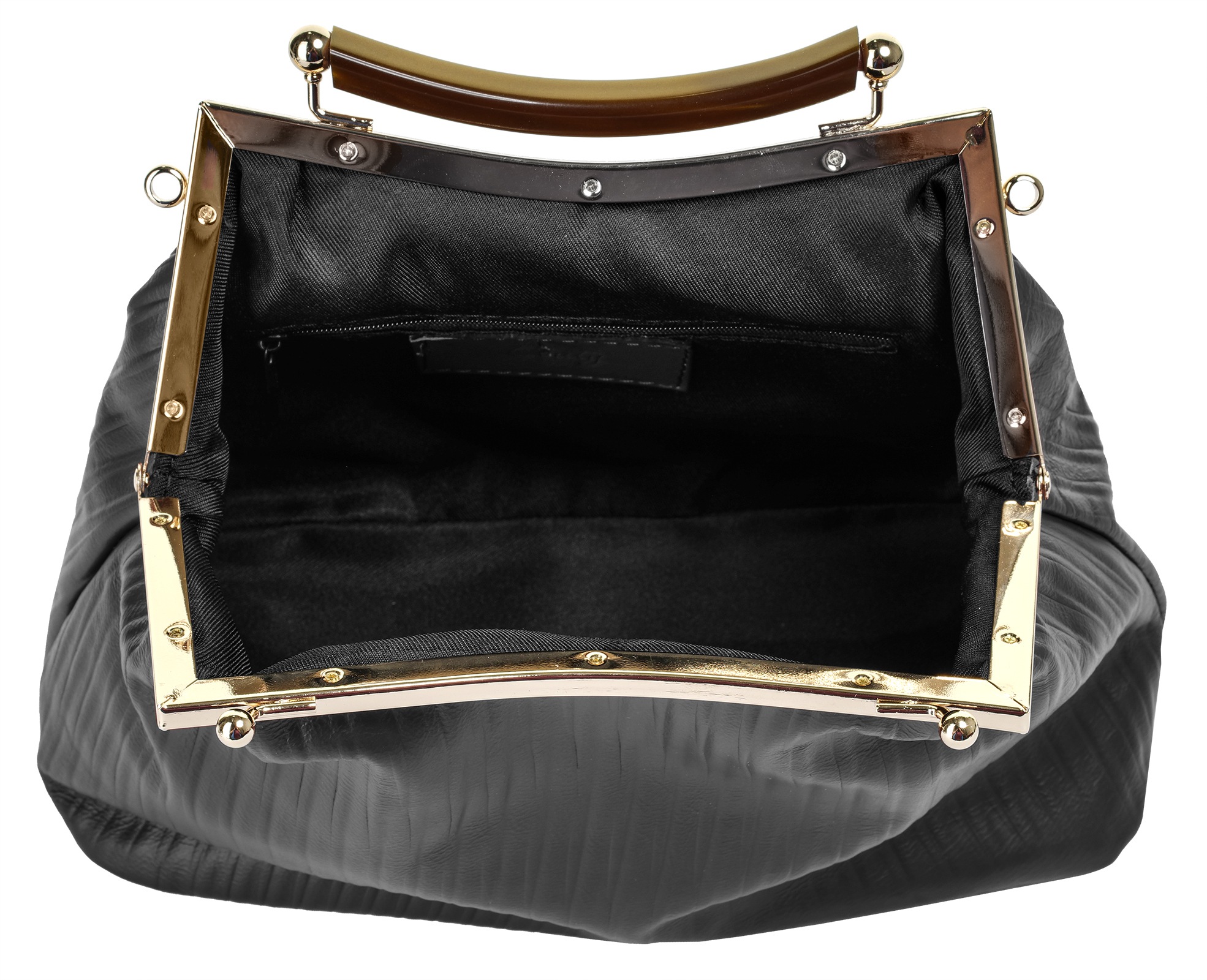 Cluty Henkeltasche echt Leder, Made in Italy
