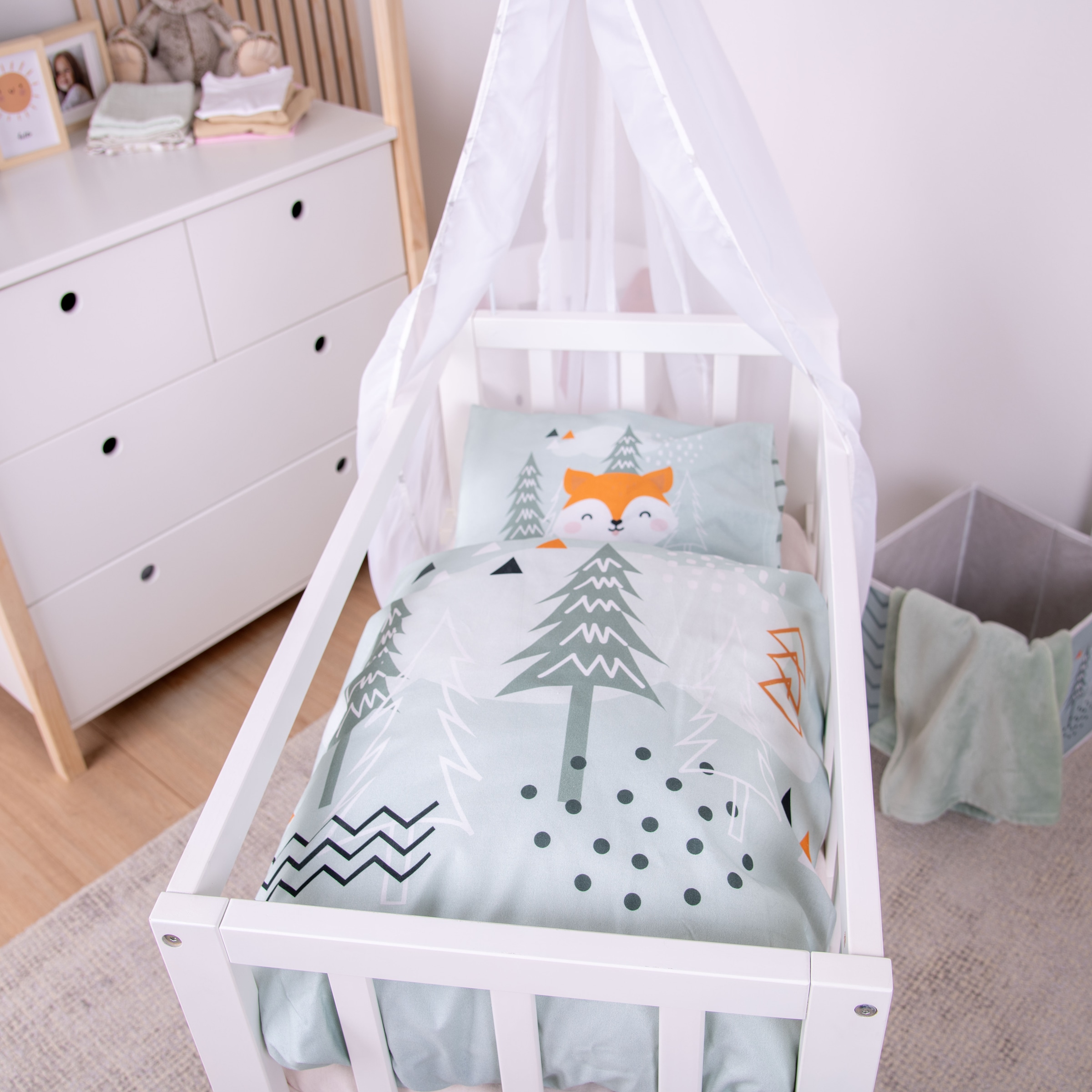 Baby Best Linge de lit pour bébé »babybest Nordic Forest« 2 pièces avec fonction réversible