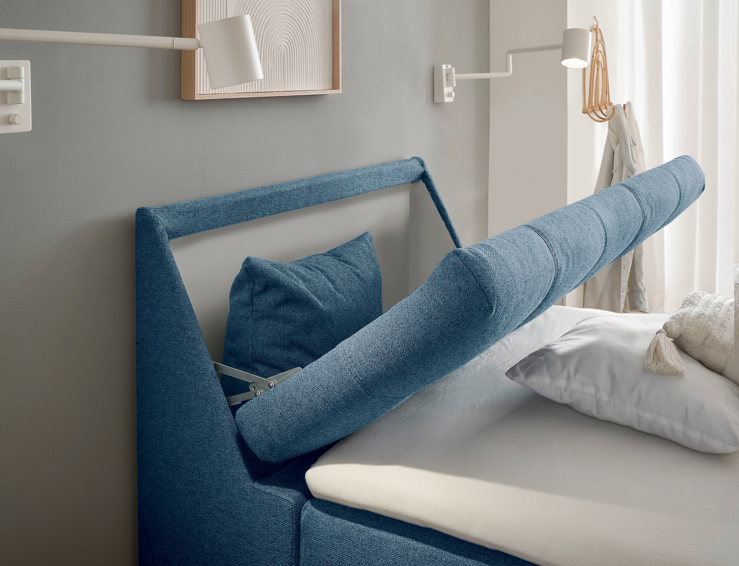 ED EXCITING DESIGN Lit de boxe »Atlantis« mit Bettkasten und Stauraum im Kopfteil