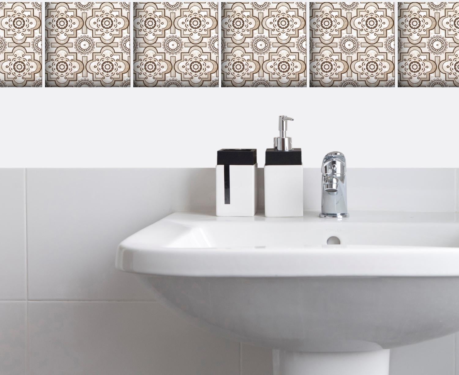 queence Fliesenaufkleber »Mosaik Muster« Stickerfliesen, selbstklebend, Sticker, 12er Set