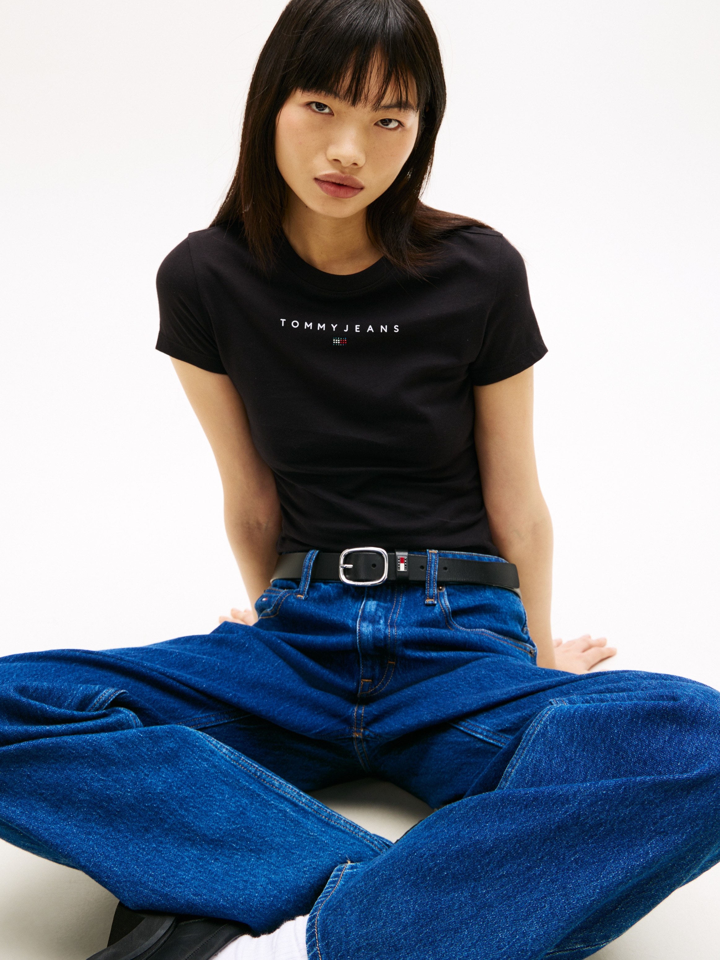 Tommy Jeans T-shirt à manches courtes »TJW SLIM BLING LINEAR TEE EXT«