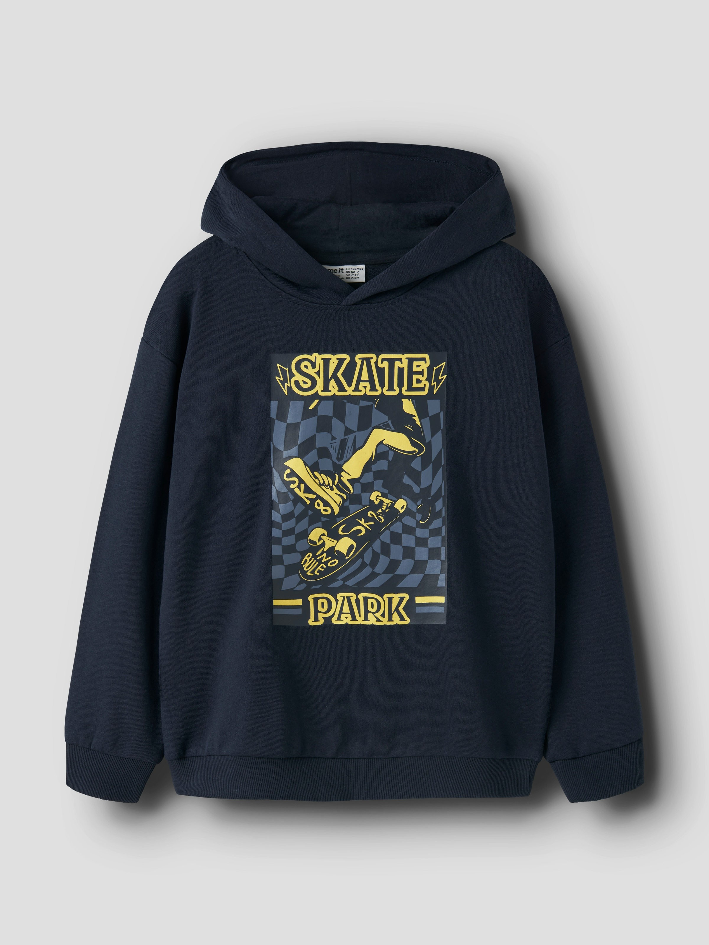 Name It Sweat à capuche »NKMVELTEN LS RLX SWEAT WH UNB«, Baumwollmischung, loose fit
