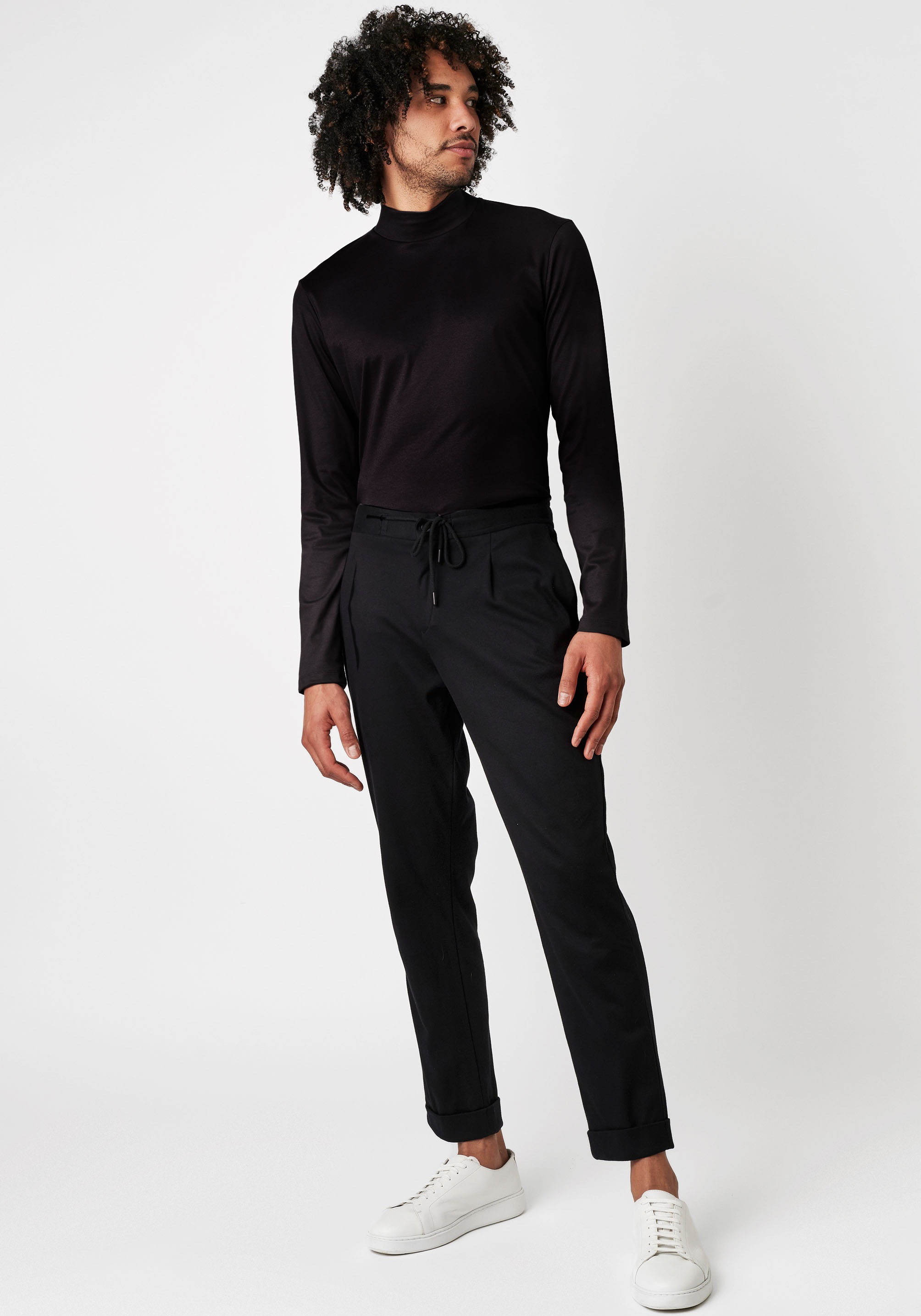 DESOTO T-shirt à col roulé »Jersey Rollkragenshirt langarm« Stretch-Qualität