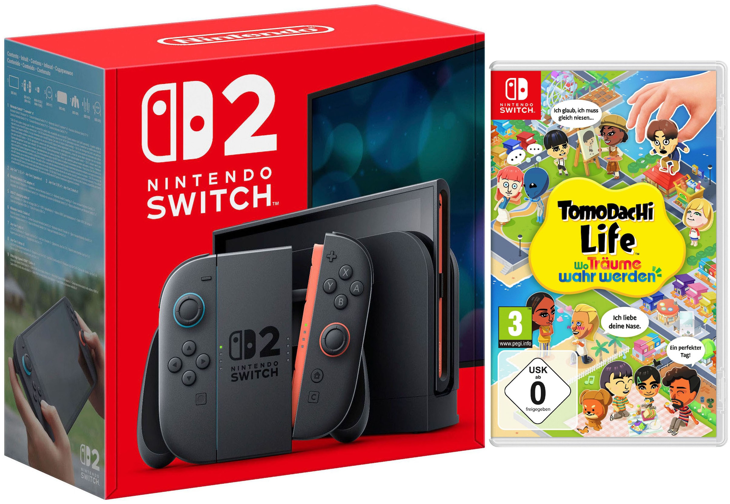 Nintendo Switch 2 Konsolen-Set »Switch 2 + Tomodachi Life: Wo Träume wahr werden« 256 GB