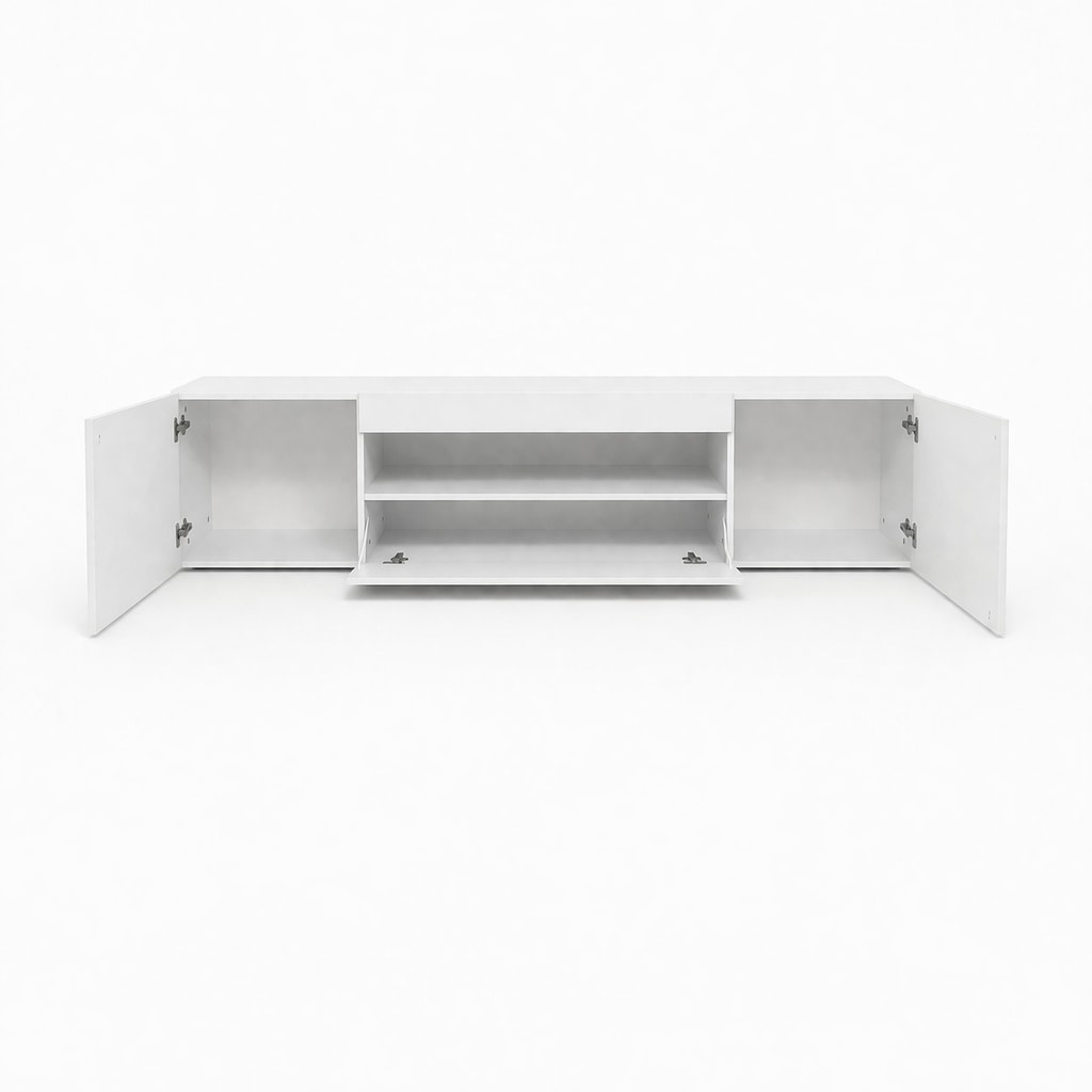 GOODproduct Table basse »LORENZO 2, TV-Board, TV-Kommode, TV-Schrank, TV-Unterschrank, TV-Möbel« Modernes lackiertes Hochglanz TV-Board, grifflos, Breite 200 cm