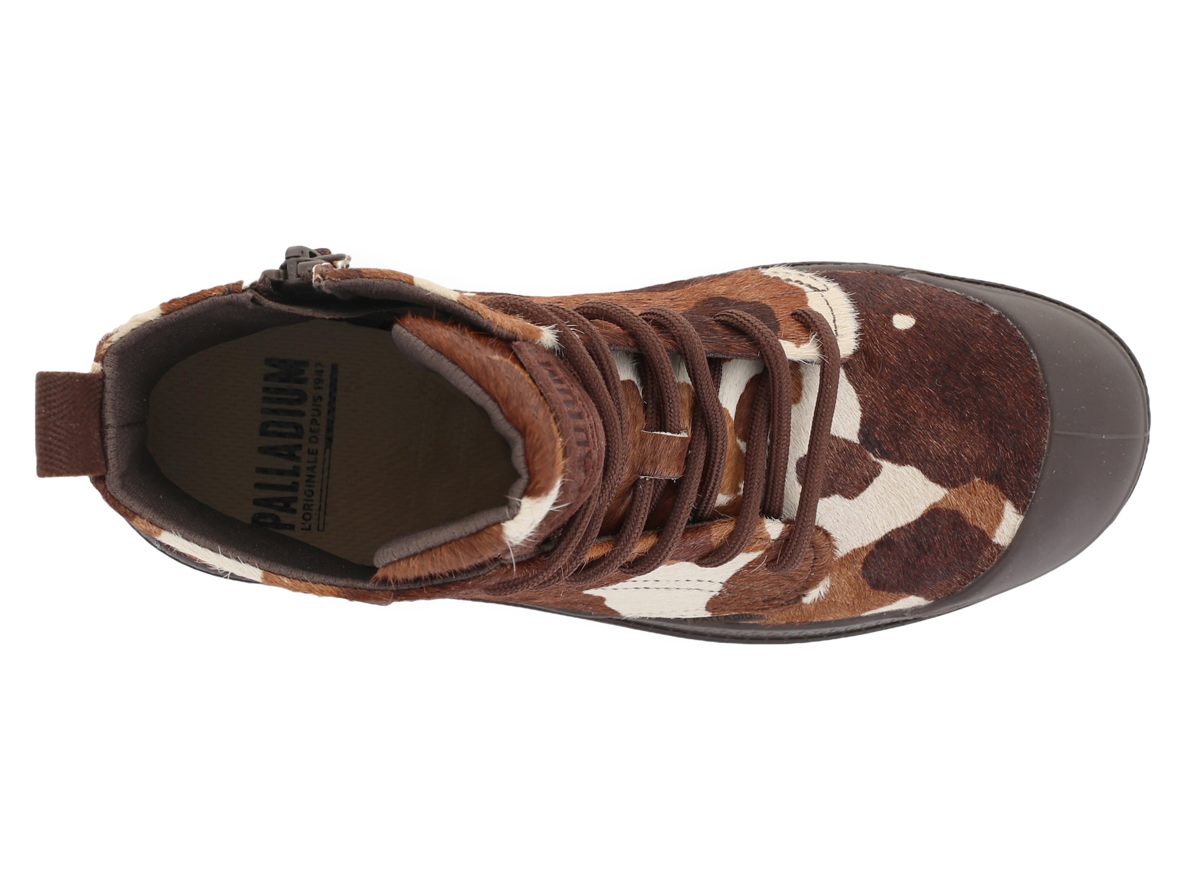 Palladium Bottines à lacets »PAMPA HI ZIP PONY«  Obermaterial in Ponyfell-Optik
