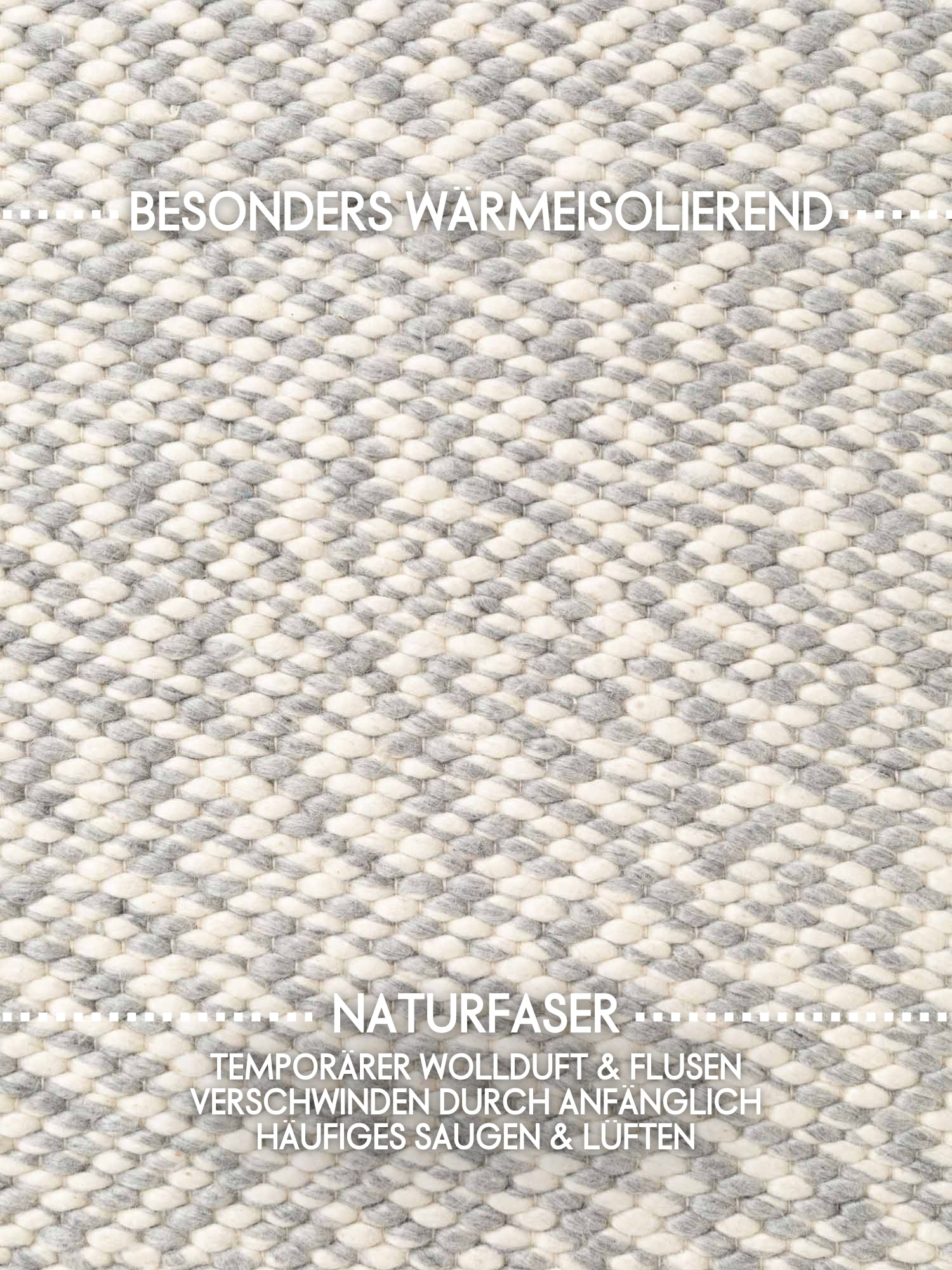 ELLE DECORATION »Beans« rund 10 mm Höhe Handweb Teppich Wolle, Rund, Perlenstruktur, Wohnzimmer, Schlafzimmer