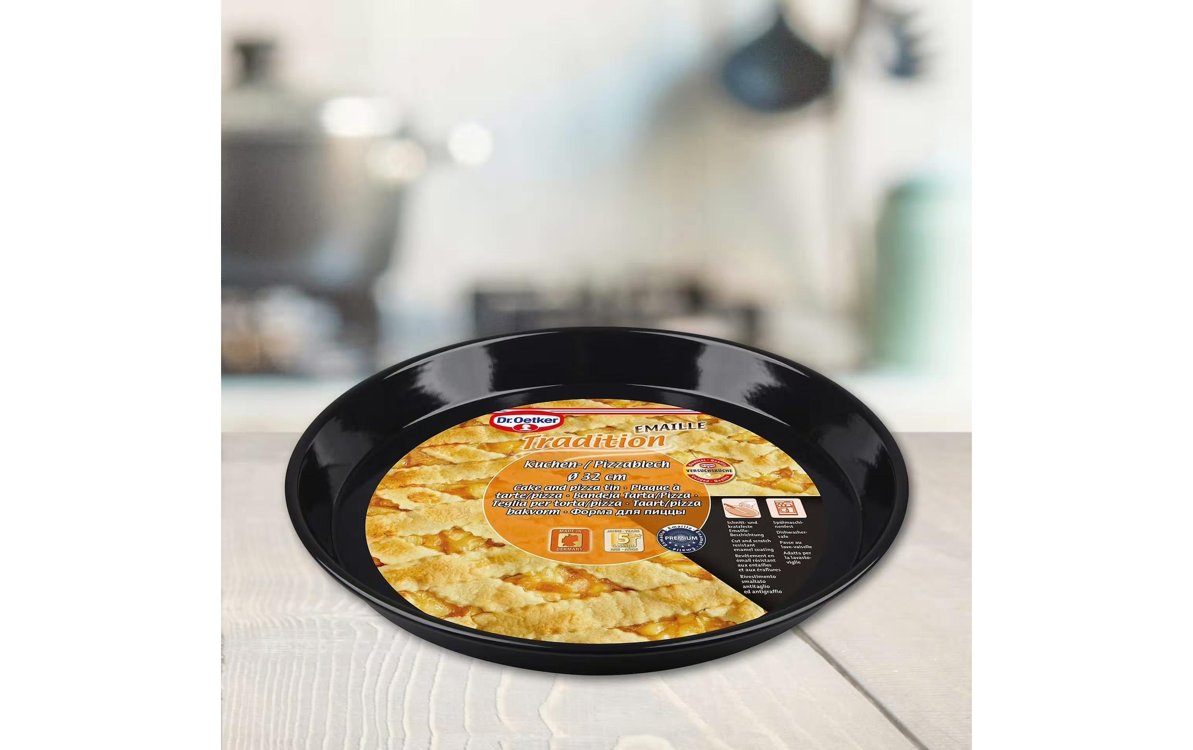 Dr. Oetker Pizzablech »Emaille Tradition 30 cm«