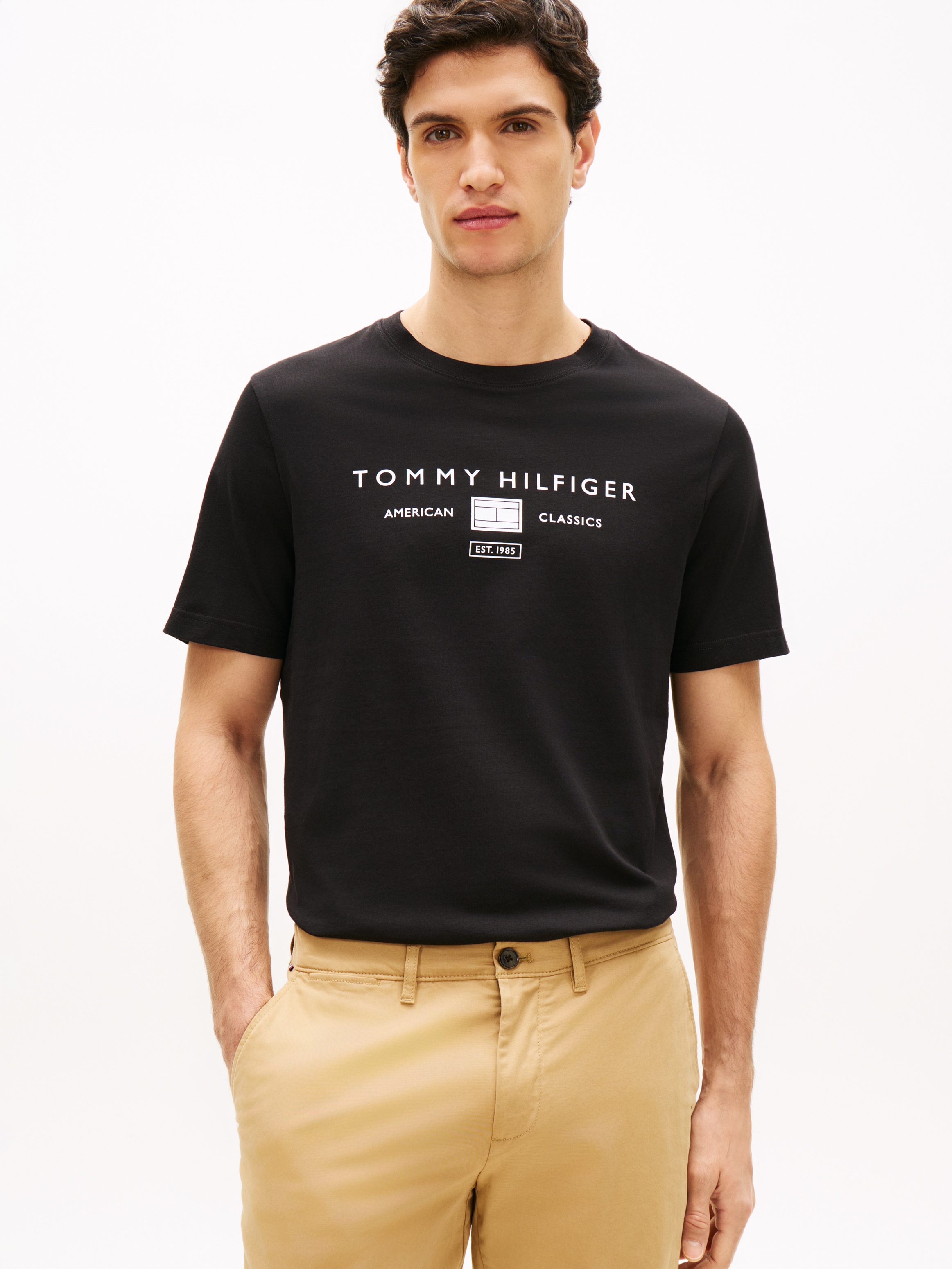 Tommy Hilfiger T-shirt »BRAND LOVE MONO STACK« en jersey avec logo