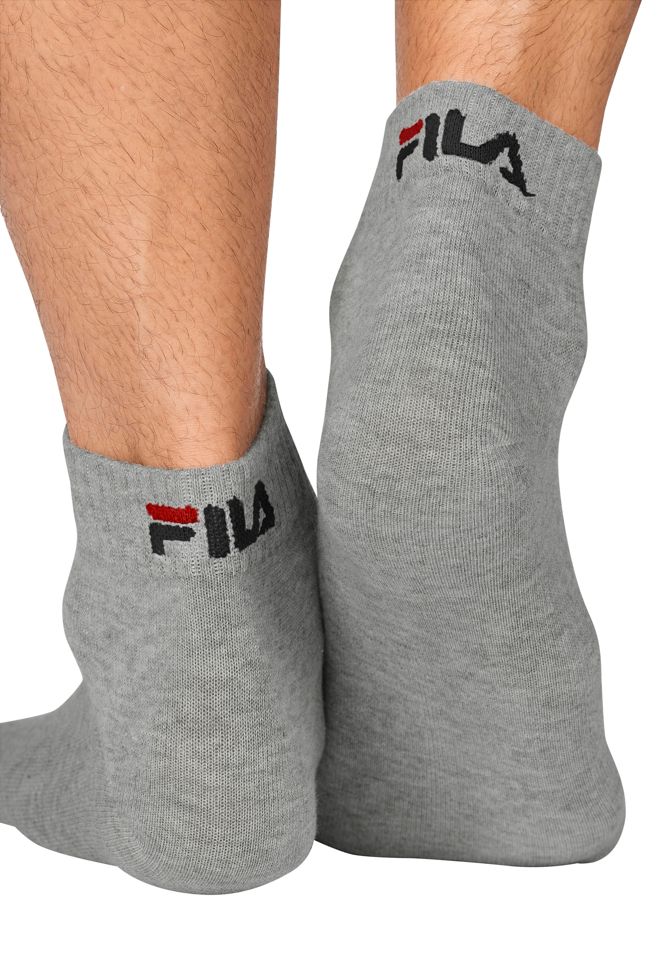 Fila Chaussettes courtes »UNISEX INVISIBLE PLAIN SOCKS« 6 paires, 6 cuis tlg. mélange de coton, bord-côtes, couture plate aux orteils