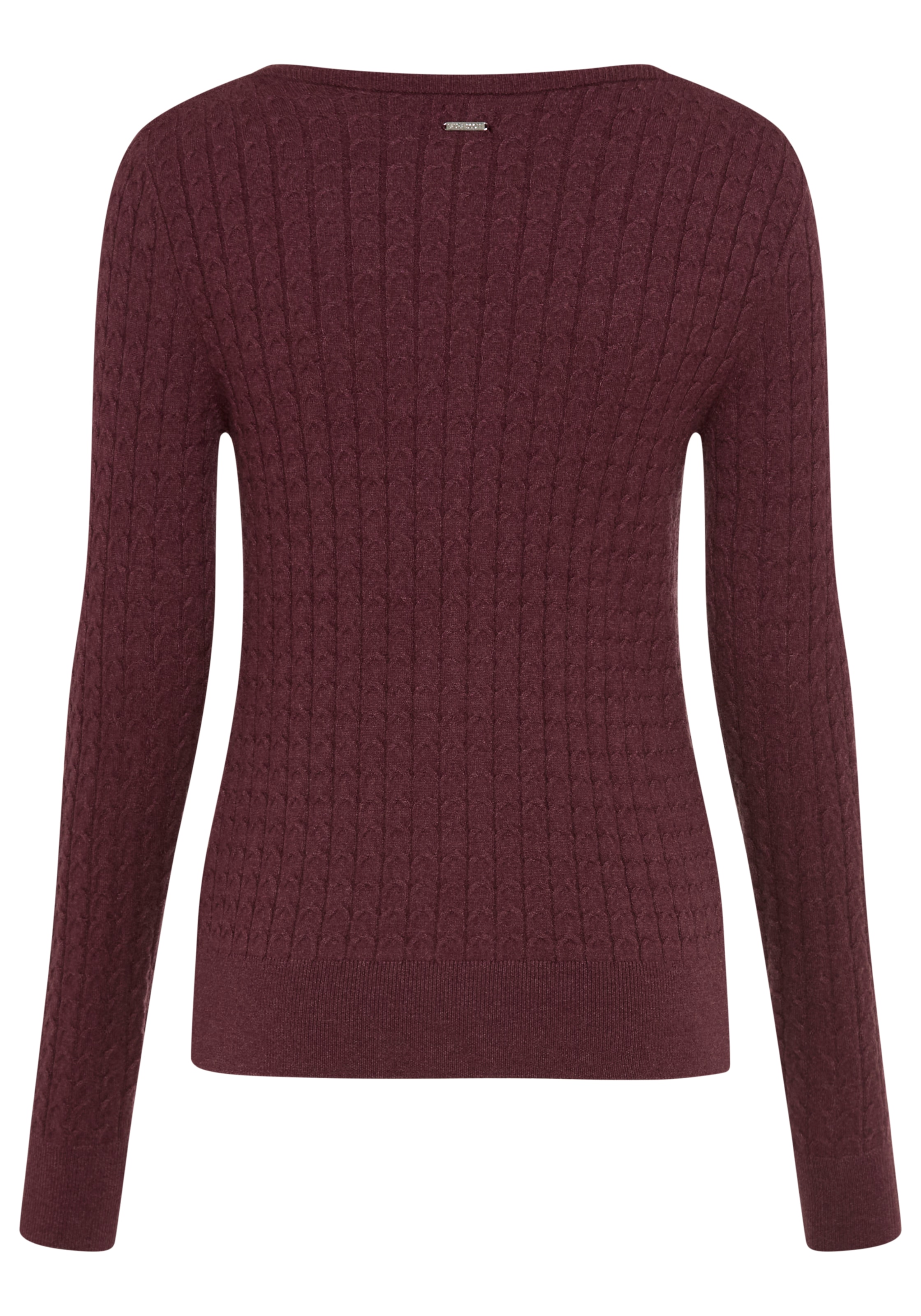 Laura Scott Pull en tricot »mit figurbetonter Passform, aus Feinstrick« en tricot torsadé avec découpe féminine