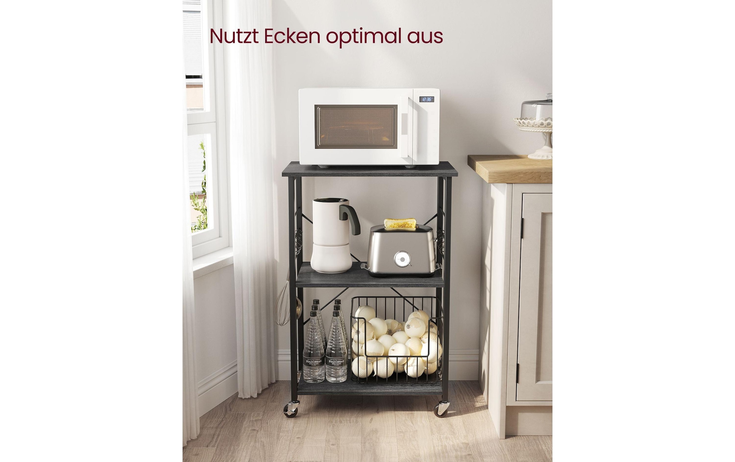 VASAGLE Küchenregal »mit 3 Ablagen«