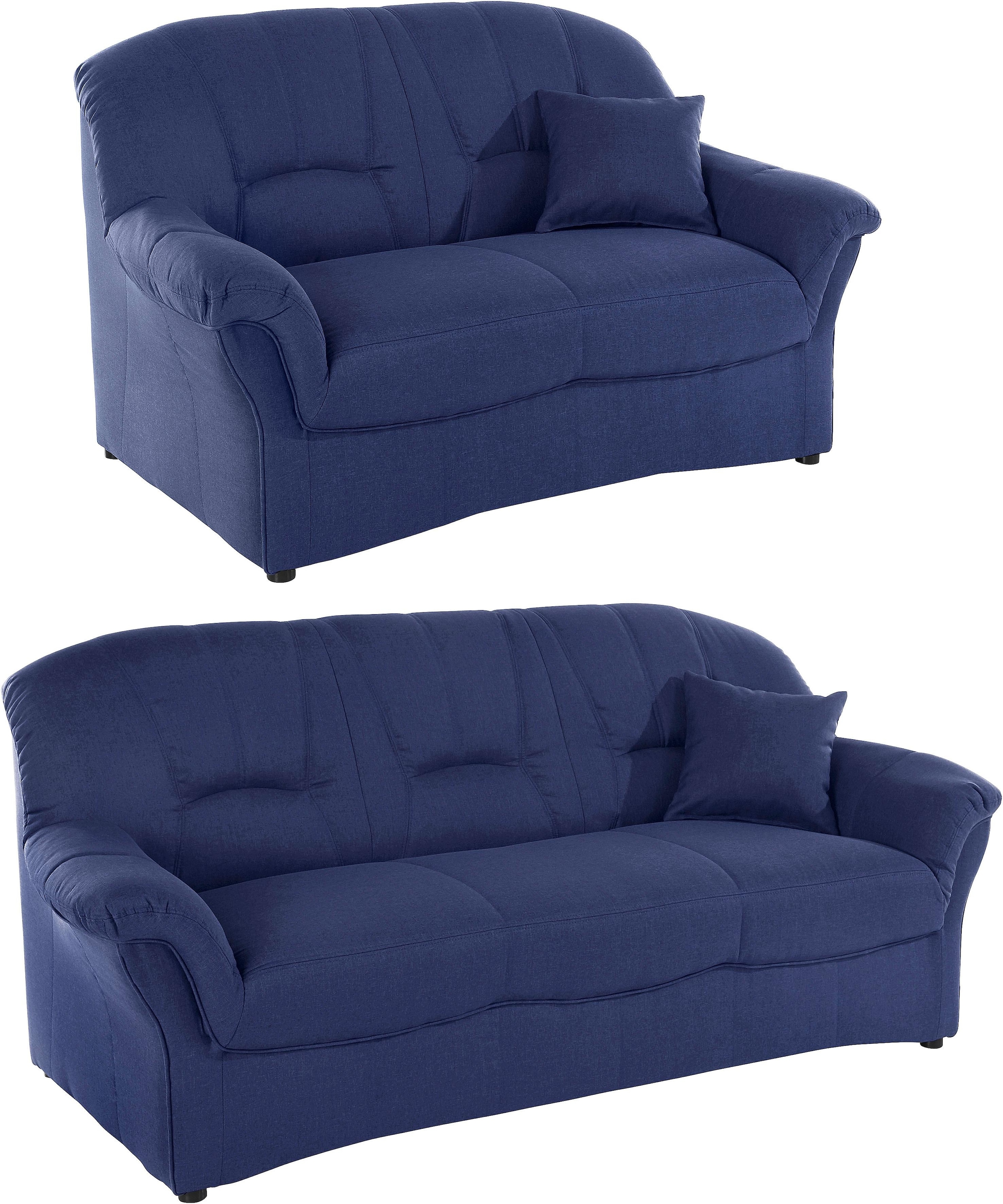 DOMO collection Ensemble rembourré »Bahia zeitlos & elegantes Sofa, bequem« Set,  3-Sitzer & 2-Sitzer-Set