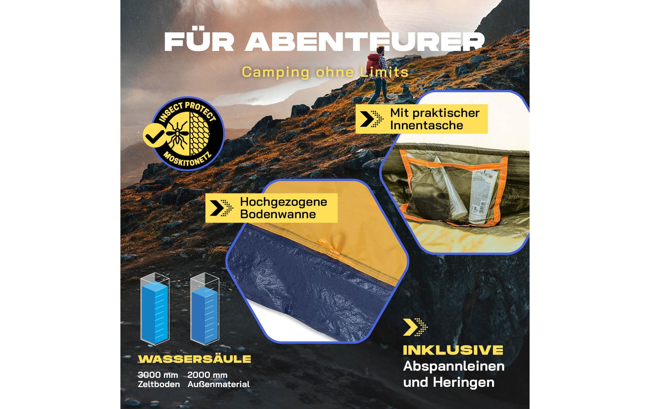   Wurfzelt »Where tomorrow 3 Personen« 3 Personen