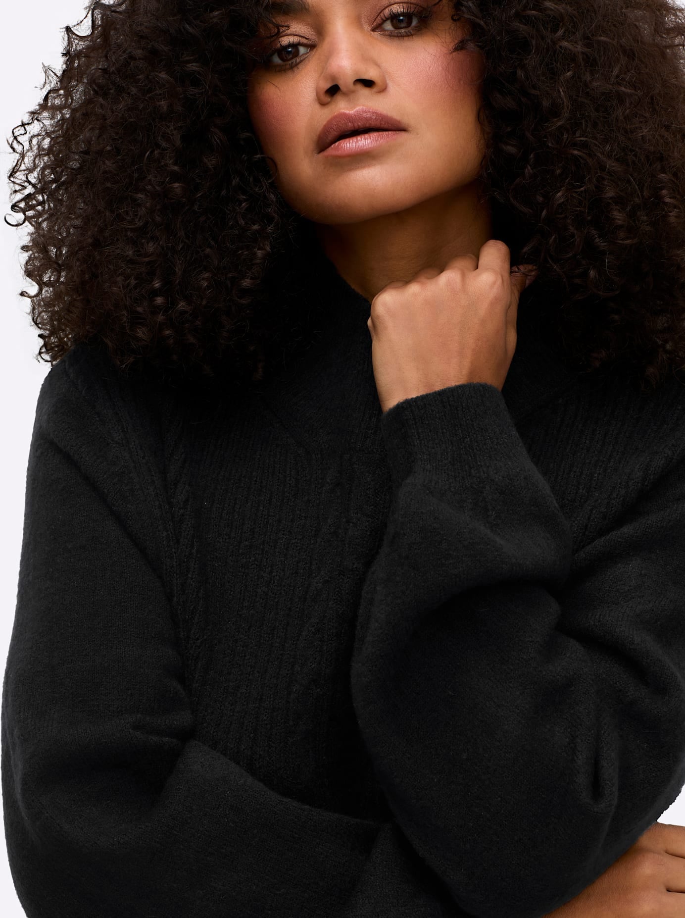 sheego by Joe Browns Pull à col montant »Pullover«